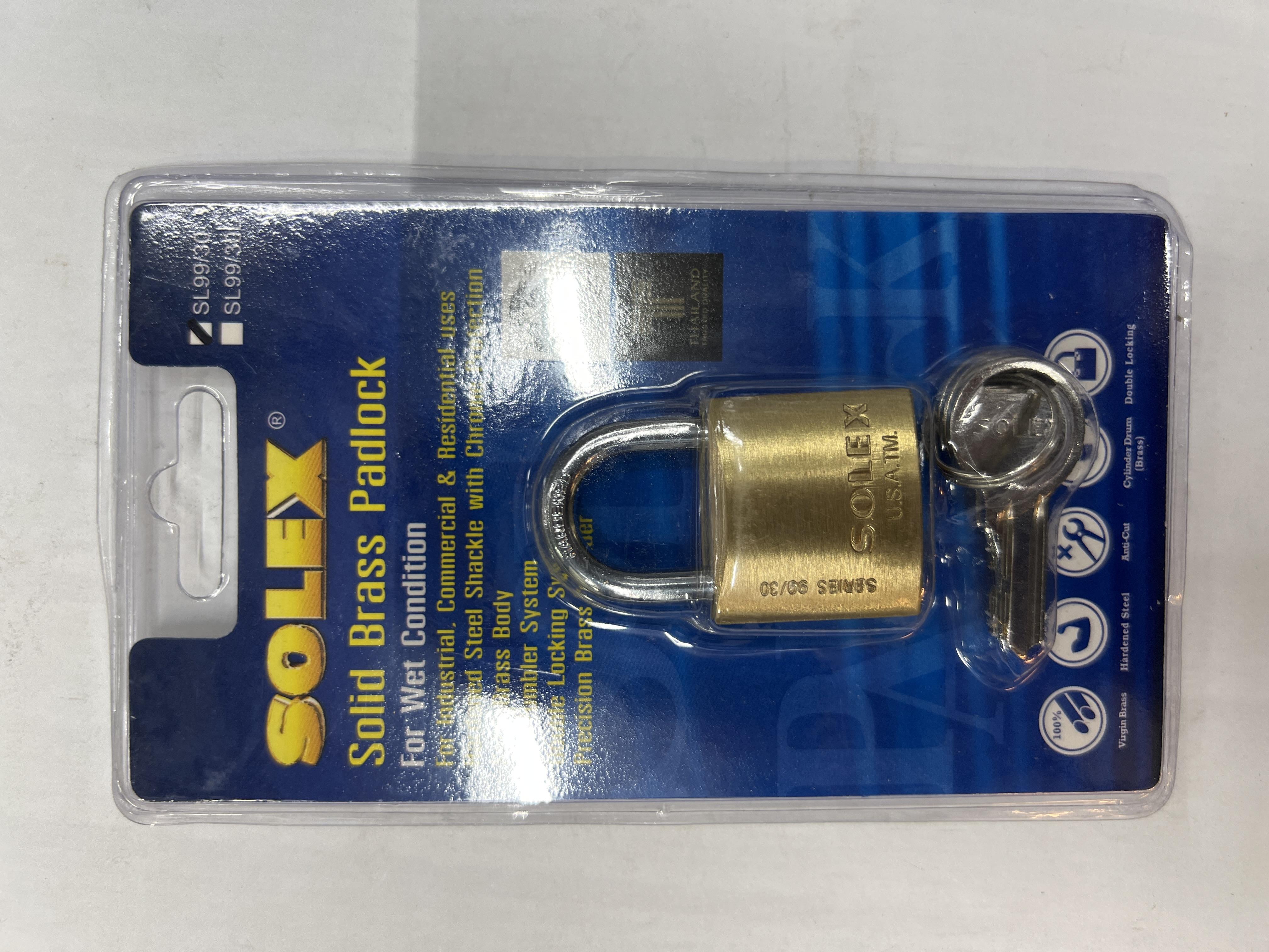 SOLEX กุญแจสปริง(แผง) SL 99 30MM แบรนด์ SOLEX - ตกแต่ง ราคา 165 บาท