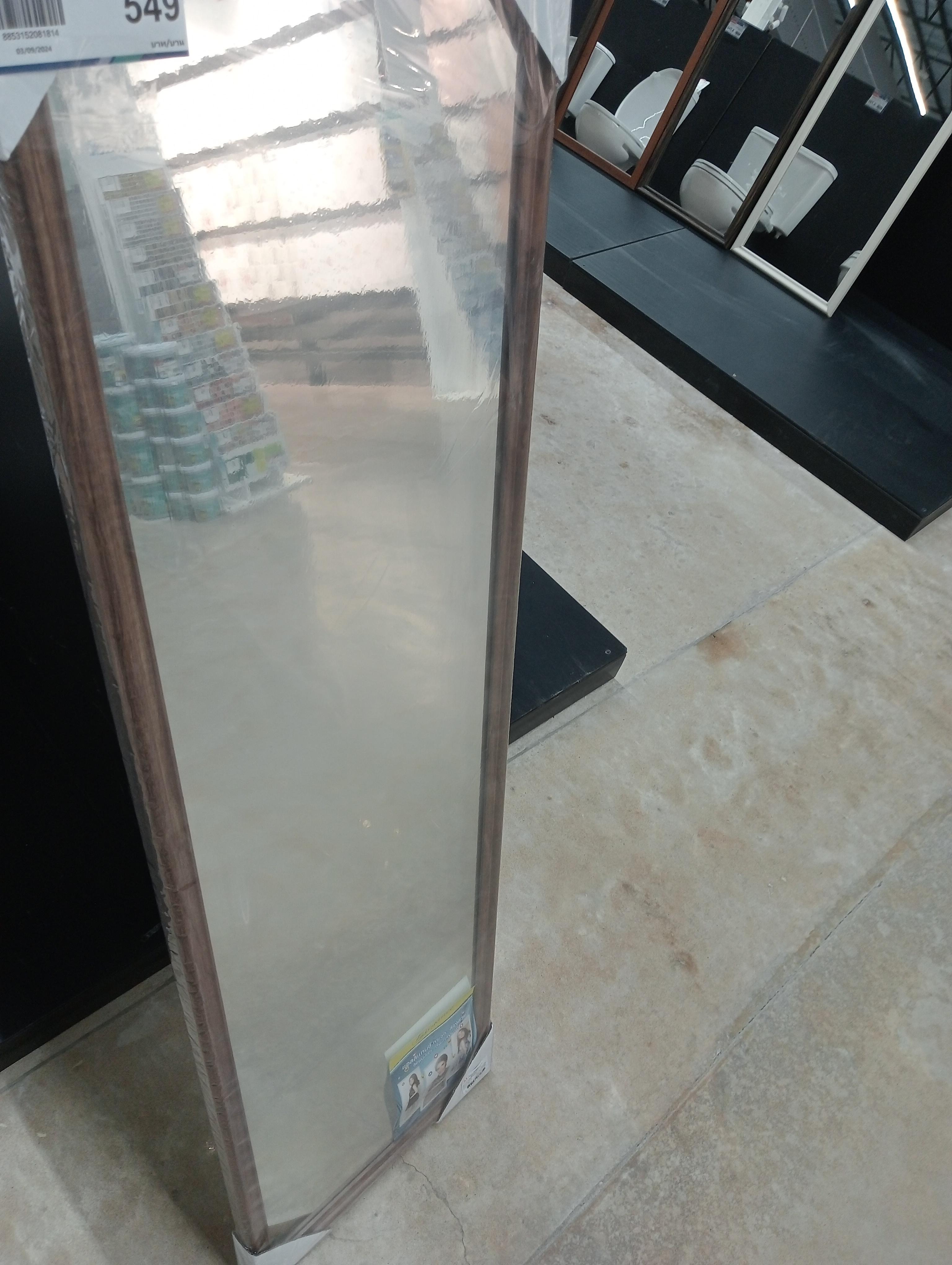 Elegance กระจกโมเดลล่า 39*130.5cm. EG8181 ลายไม้มอคค่า แบรนด์ ELEGANCE - ตกแต่ง ราคา 549 บาท
