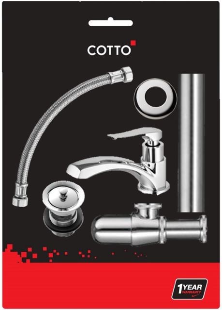 COTTO ชุดก๊อกเดี่ยวอ่างล้างหน้า+อุปกรณ์ CT1206SET(HM) - ภาพที่ 4