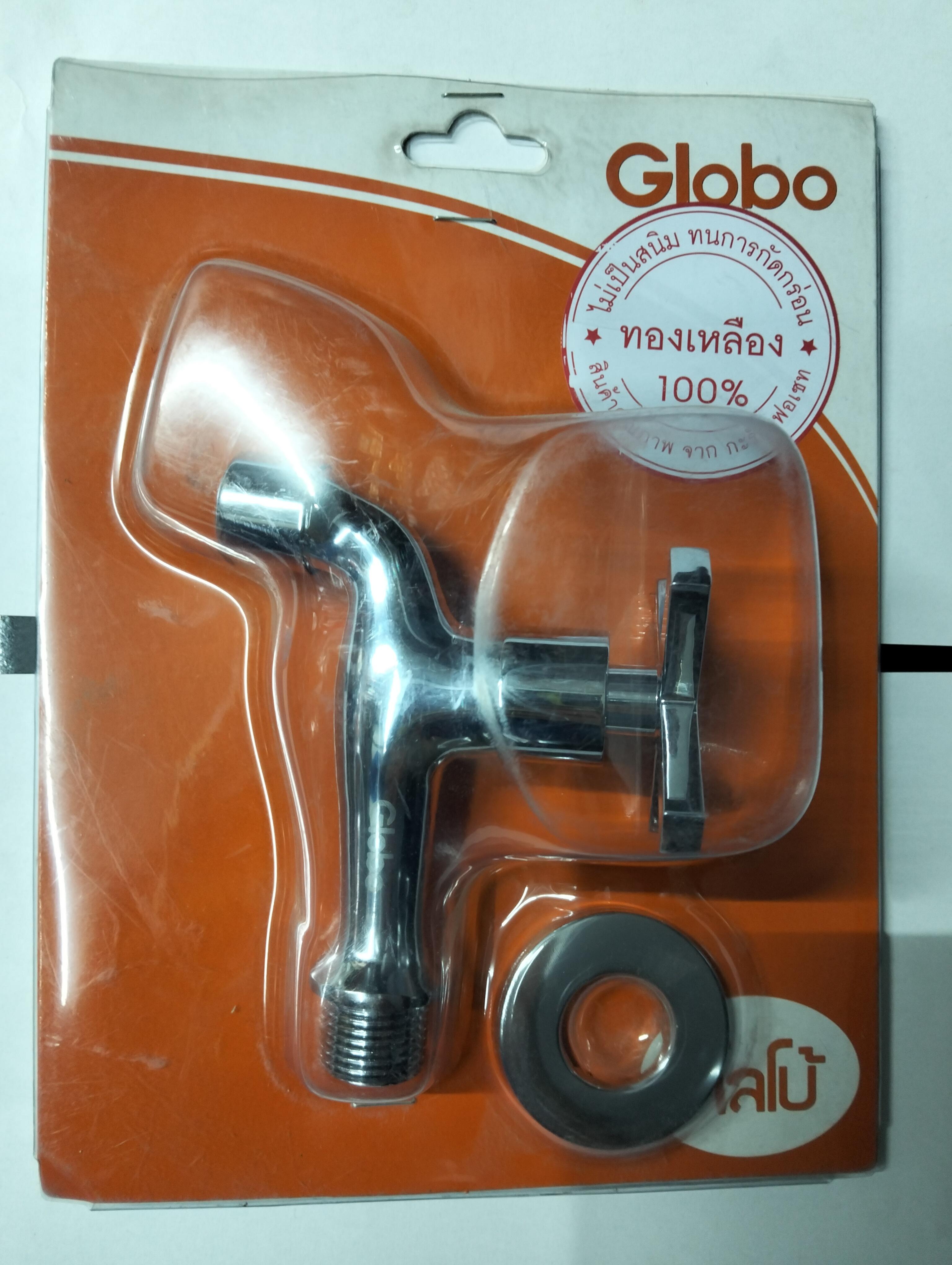 ก๊อกเดี่ยวติดผนัง โครเมี่ยม GLOBO GF23-400-50 แบรนด์ KARAT - ตกแต่ง ราคา 275 บาท