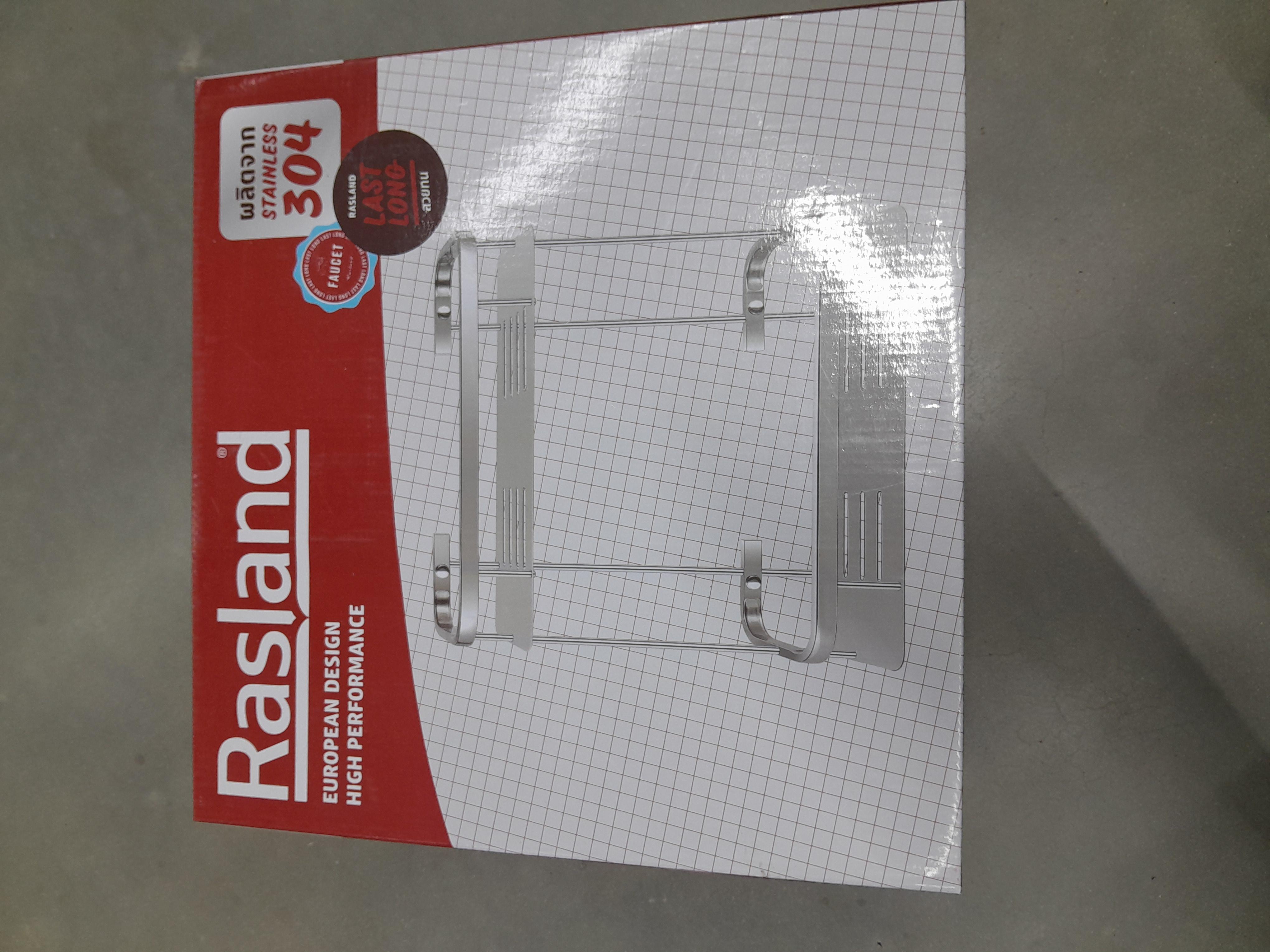 RASLAND ชั้นวางของสองชั้น สแตนเลสเงา 304 RA B20122 แบรนด์ RASLAND - ตกแต่ง ราคา 995 บาท