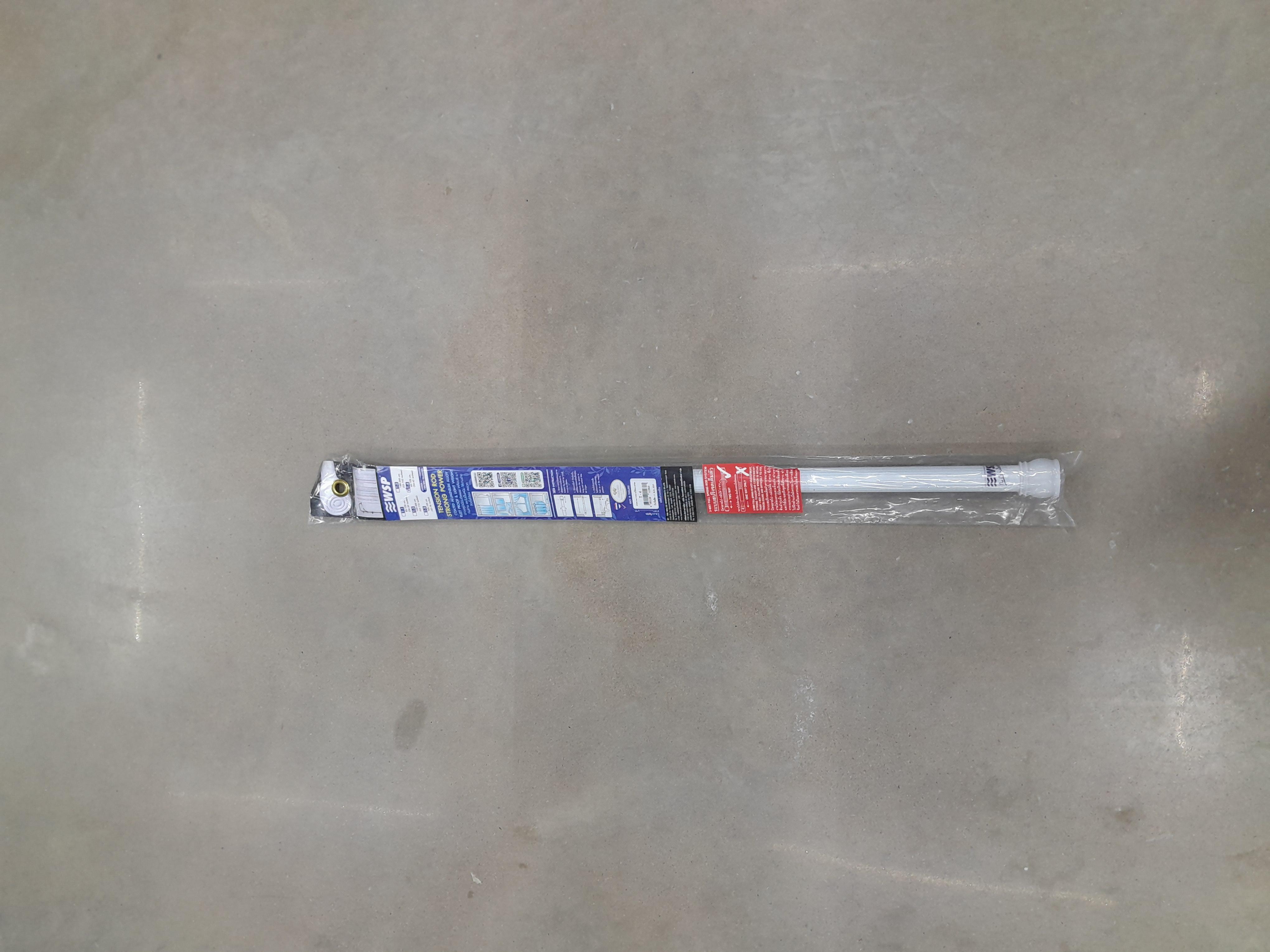 WSP ราวแขวนม่านดึงขยาย2ทาง  T-4 สปริงเกลียว สีขาว 60-105 cm. แบรนด์ ไทยเวลเท็กซ์ - ตกแต่ง ราคา 180 บาท