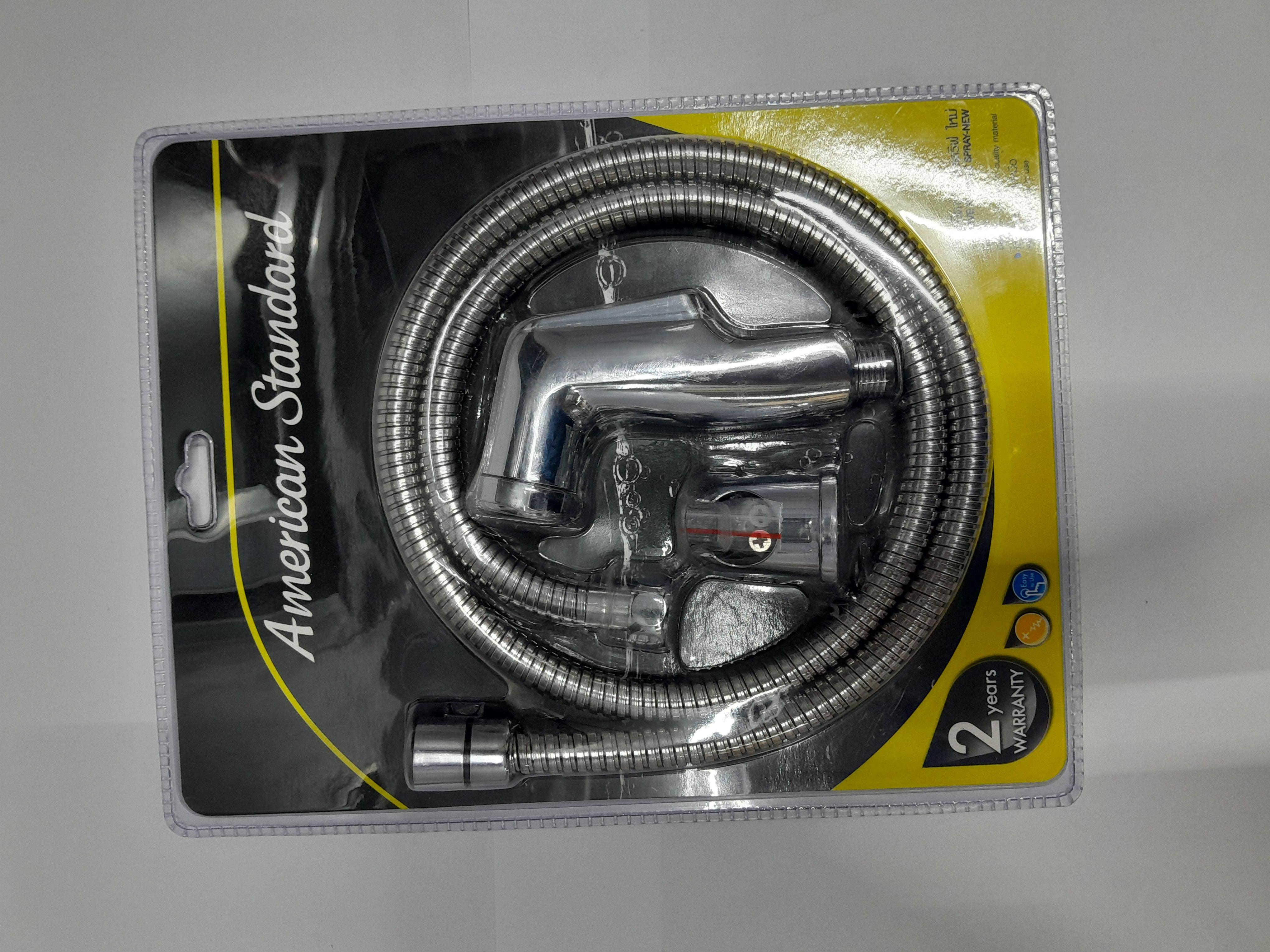 AMERICAN STANDARD ชุดสายฉีดชำระ โครเมียม A-5604-CH-N แบรนด์ AMERICAN STANDARD - ตกแต่ง ราคา 769 บาท