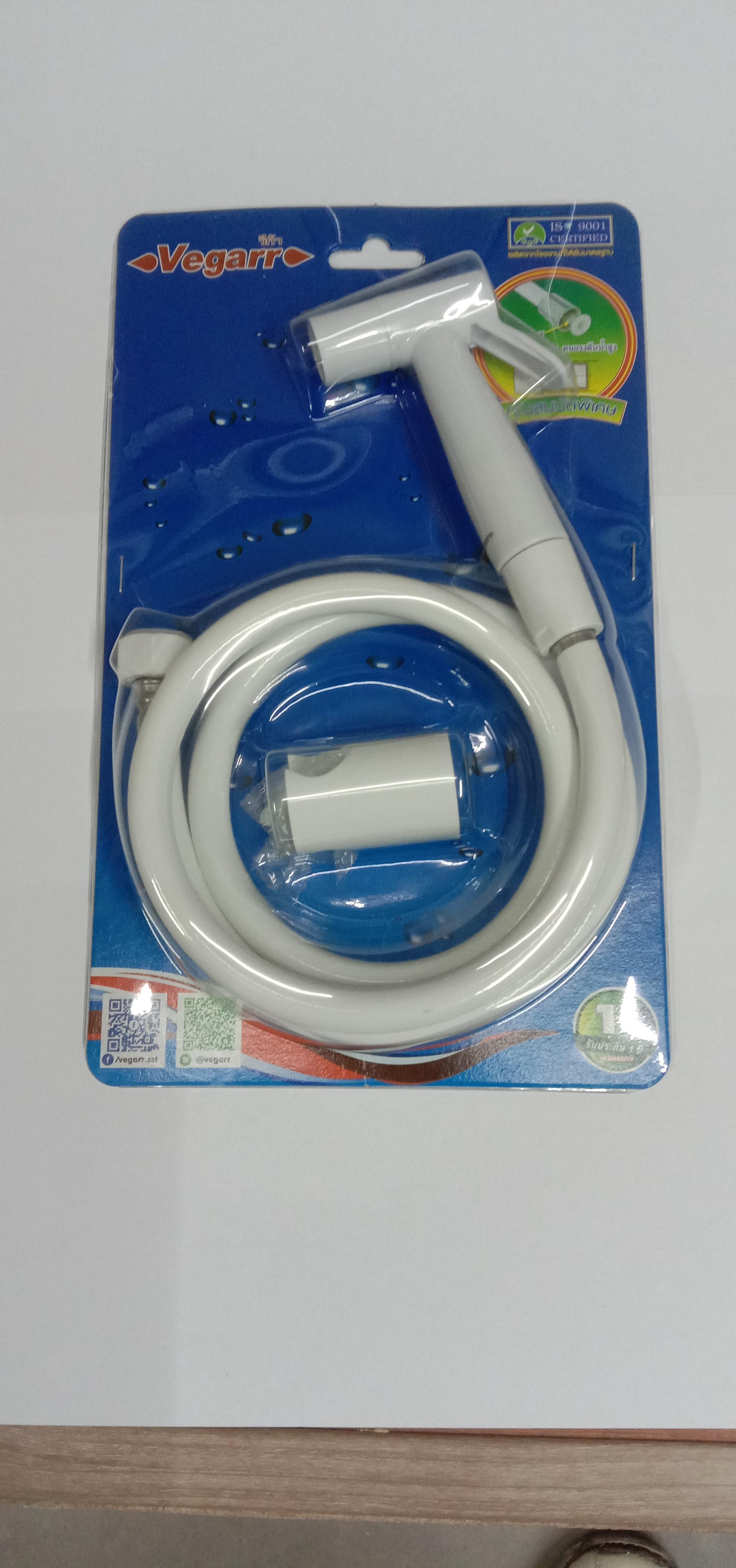 VEGARR สายฉีดชำระ สีขาว VK127W แบรนด์ VEGARR - ตกแต่ง ราคา 149 บาท