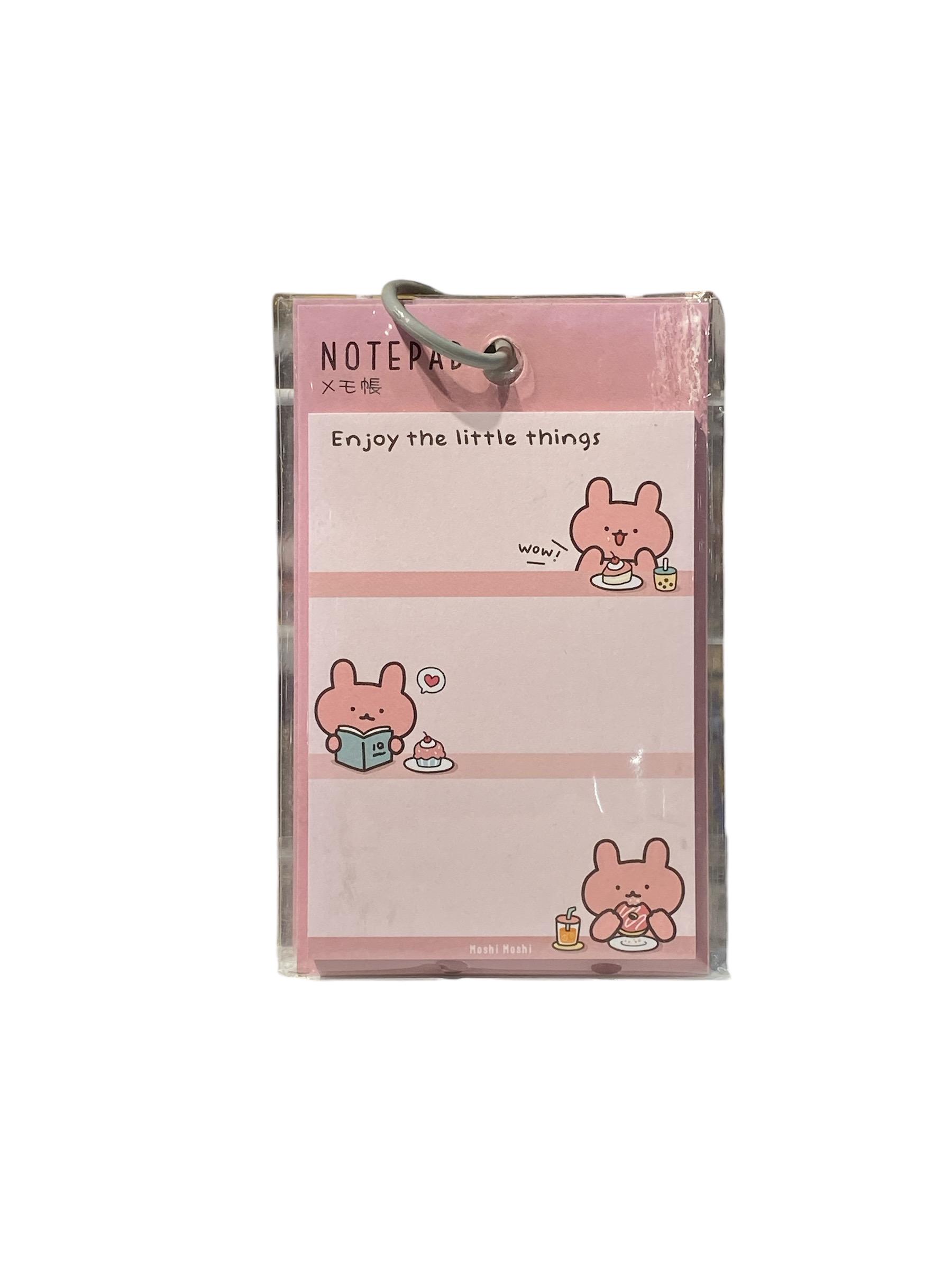 MOSHI กระดาษโน๊ต 505 ลายกระต่าย สีชมพู (1*2) แบรนด์ โมชิ โมชิ - ตกแต่ง ราคา 25 บาท