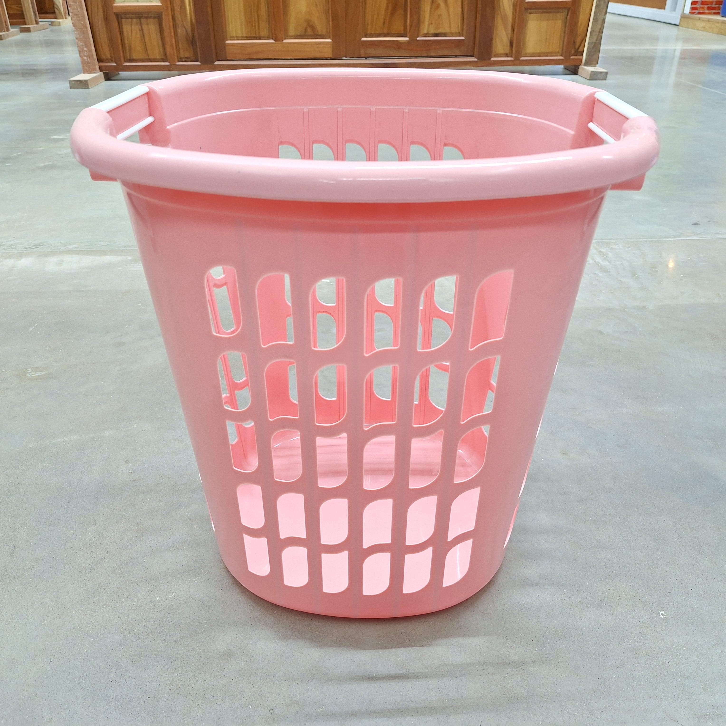 JCJ ตะกร้าผ้า No.1158 32*44*44.5 สีชมพู แบรนด์ เจ.ซี.เจ. - ตกแต่ง ราคา 199 บาท