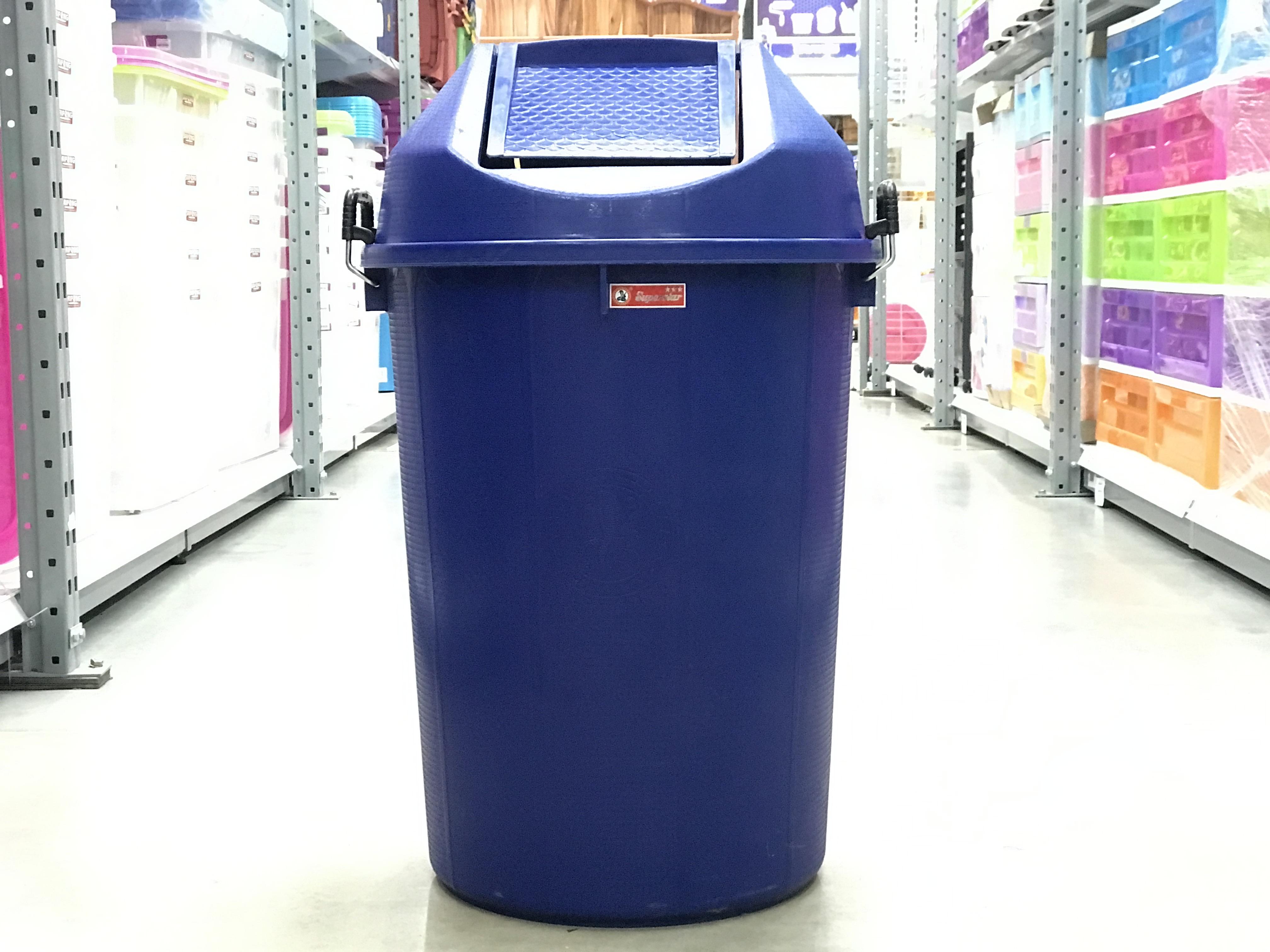 ตรางู ถังขยะฝาแกว่ง GB 30 ชนิดกลม 100L สีน้ำเงิน (6 ใบ/มัด) - ภาพที่ 2