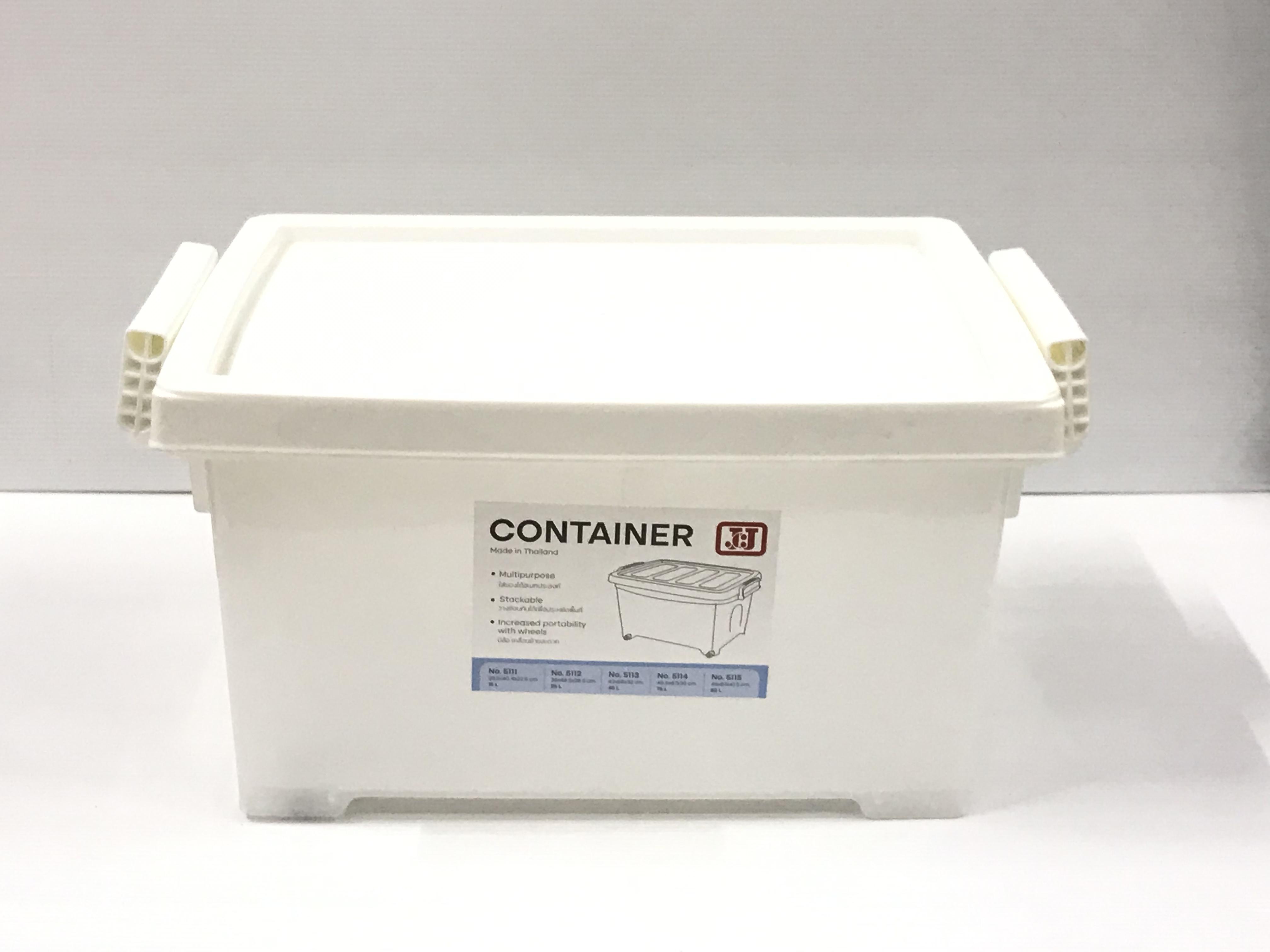 JCJ กล่องซุปเปอร์จัมโบ้ 100L. 5119 สีขาว แบรนด์ เจ.ซี.เจ. - ตกแต่ง ราคา 429 บาท