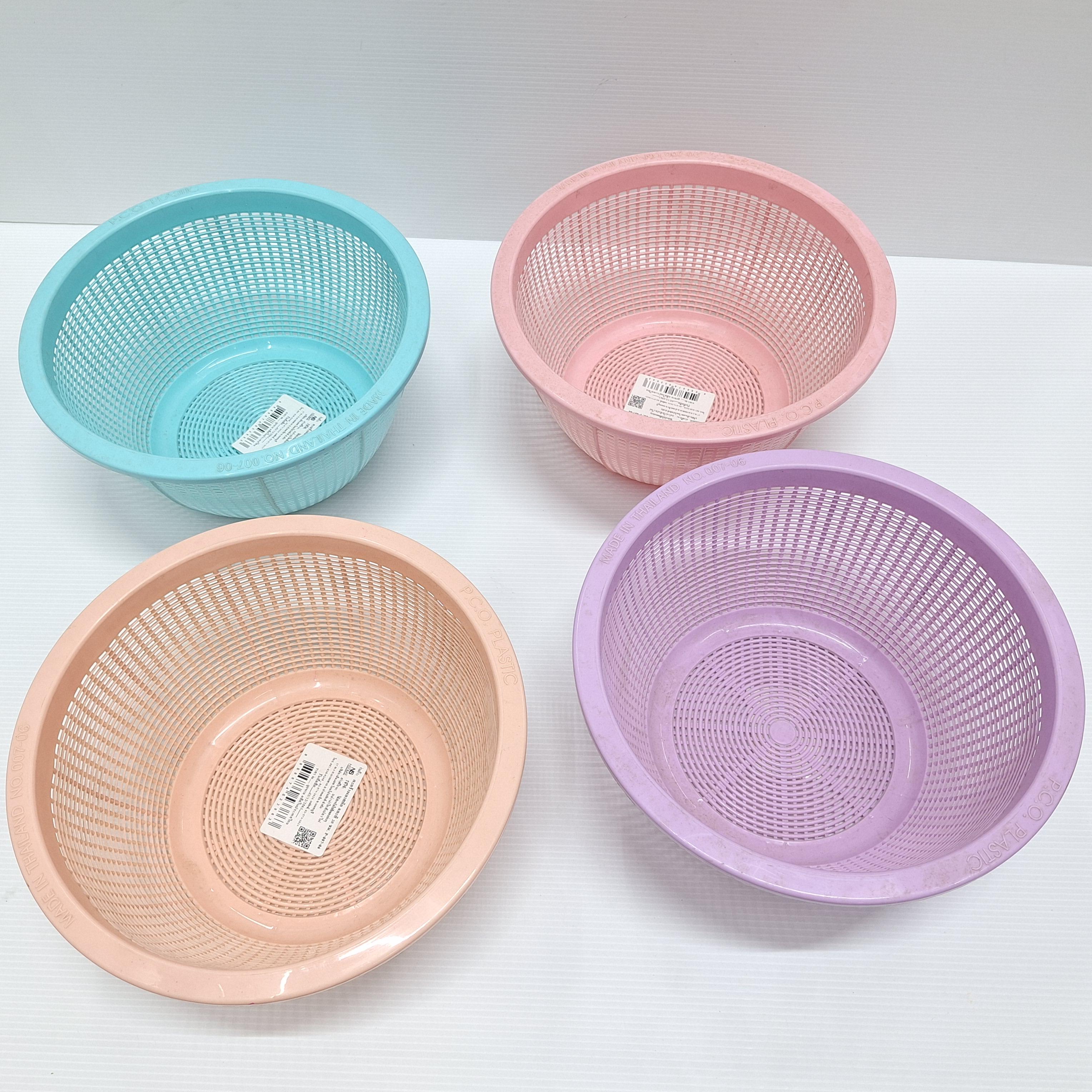 NS HOME ตะกร้ากลม คละสี 20ซม. แบรนด์ NS HOME - ตกแต่ง ราคา 20 บาท