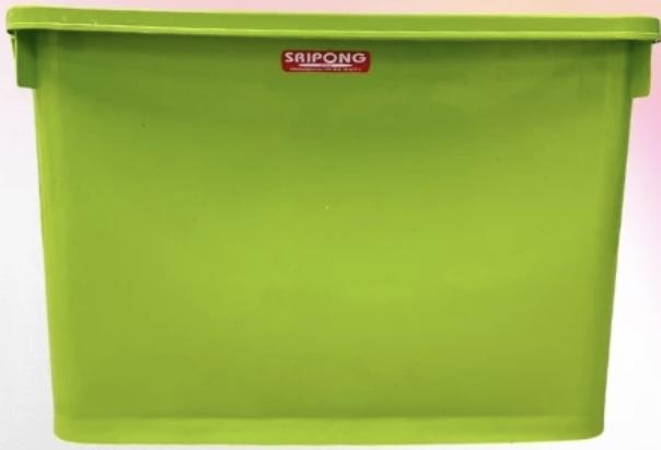 SRIPONG กล่องล้อเลื่อน รุ่น S-99 (B) สีเขียว 100ลิตร แบรนด์ SRIPONG - ตกแต่ง ราคา 259 บาท