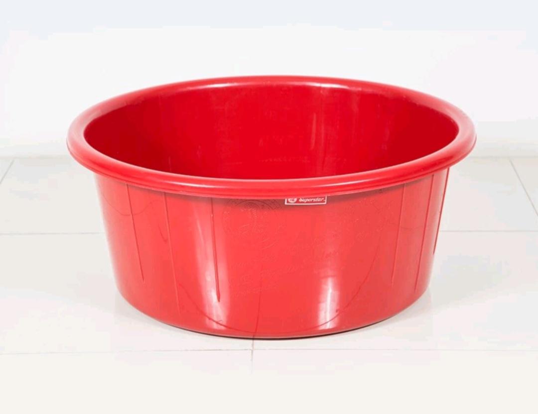 ตรางู กะละมัง เบอร์ 004/58 CP ทรงลึก-กลม 27L. สีแดง (5โหล/มัด) แบรนด์ เอสพี พลาสติก - ตกแต่ง ราคา 55 บาท