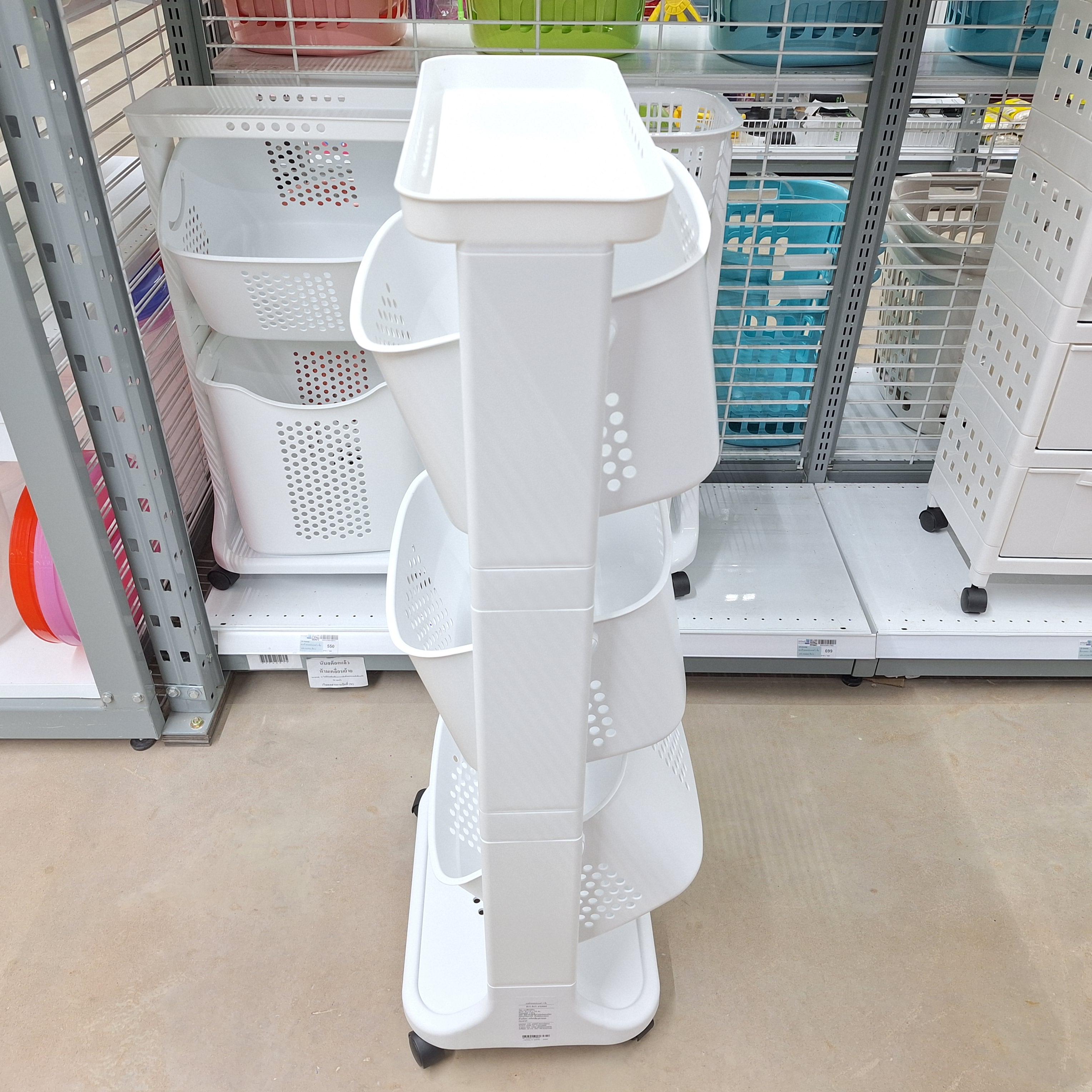 ตะกร้าอเนกประสงค์ 3 ชั้น API-1026M3 สีขาว - ภาพที่ 2