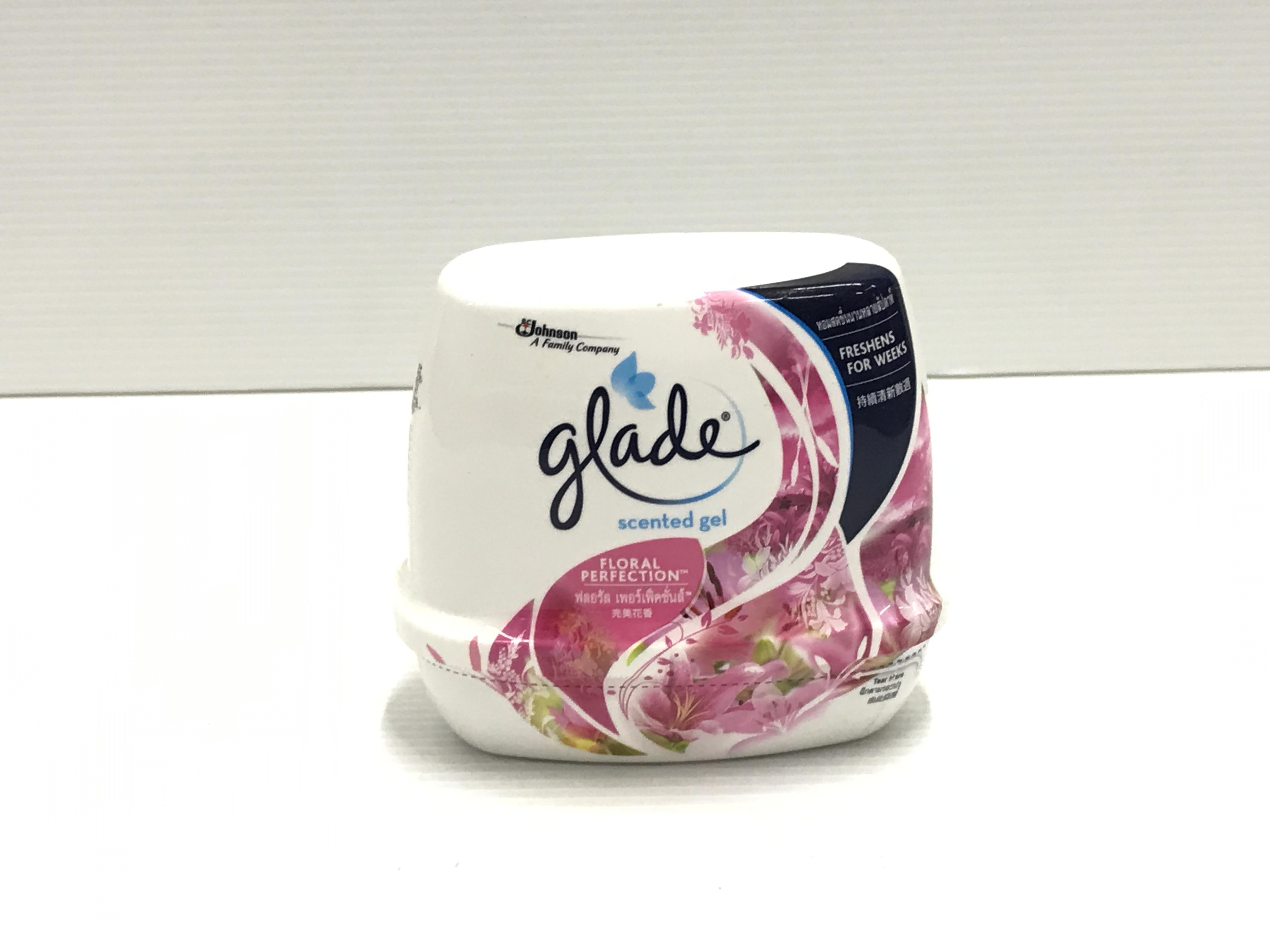 GLADE เจล เซนเต็ดฟลอรัล เพอเฟด 180 กรัม แบรนด์ GLADE - ตกแต่ง ราคา 125 บาท