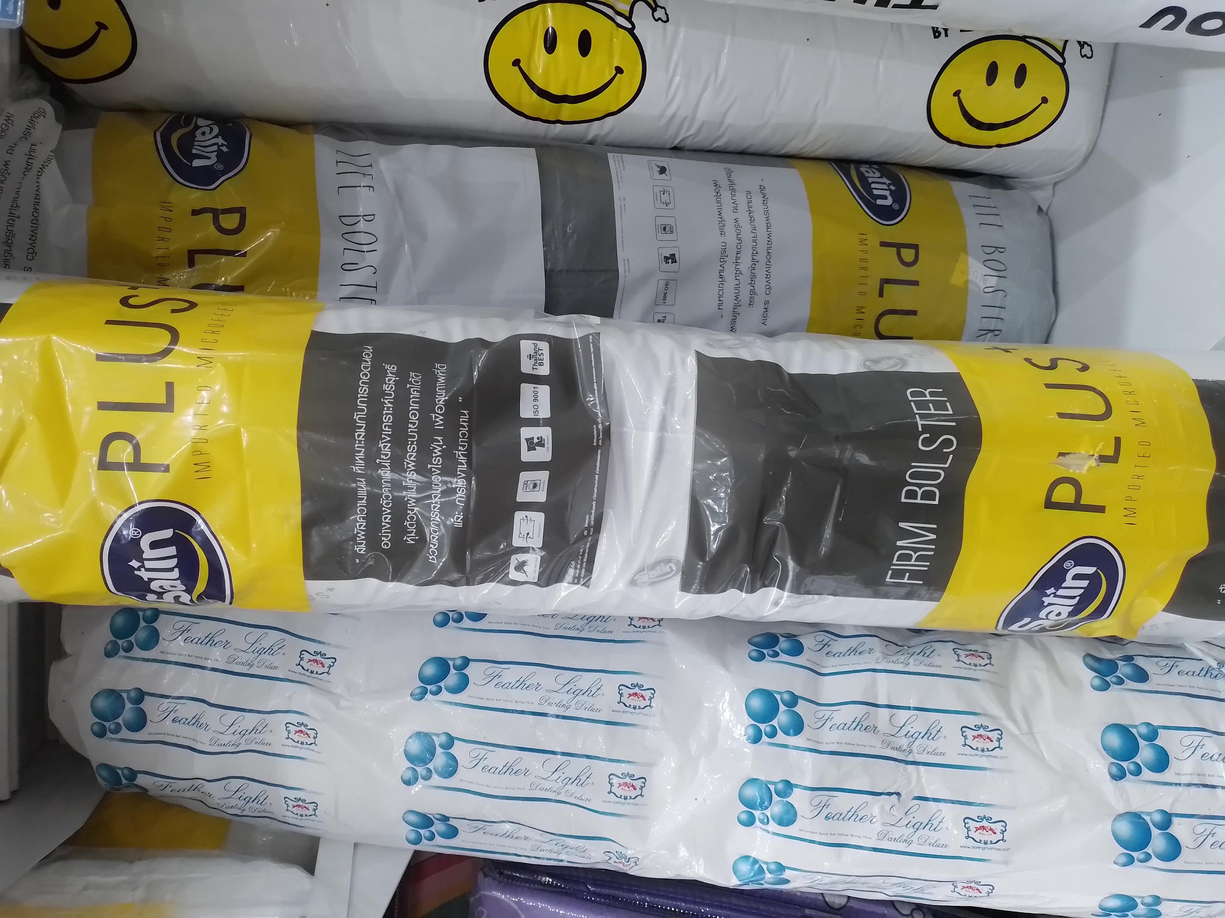 SATIN PLUS หมอนข้างใย Polyester สีขาว แบรนด์ ห้างธนาธร - ตกแต่ง ราคา 199 บาท