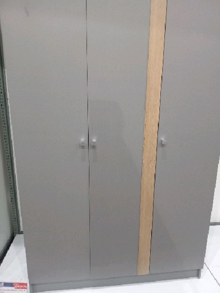 ตู้เสื้อผ้า 3บานเปิด รุ่นไบร์ทลิง 120ซม. สีโซลิค-เทา - ภาพที่ 3