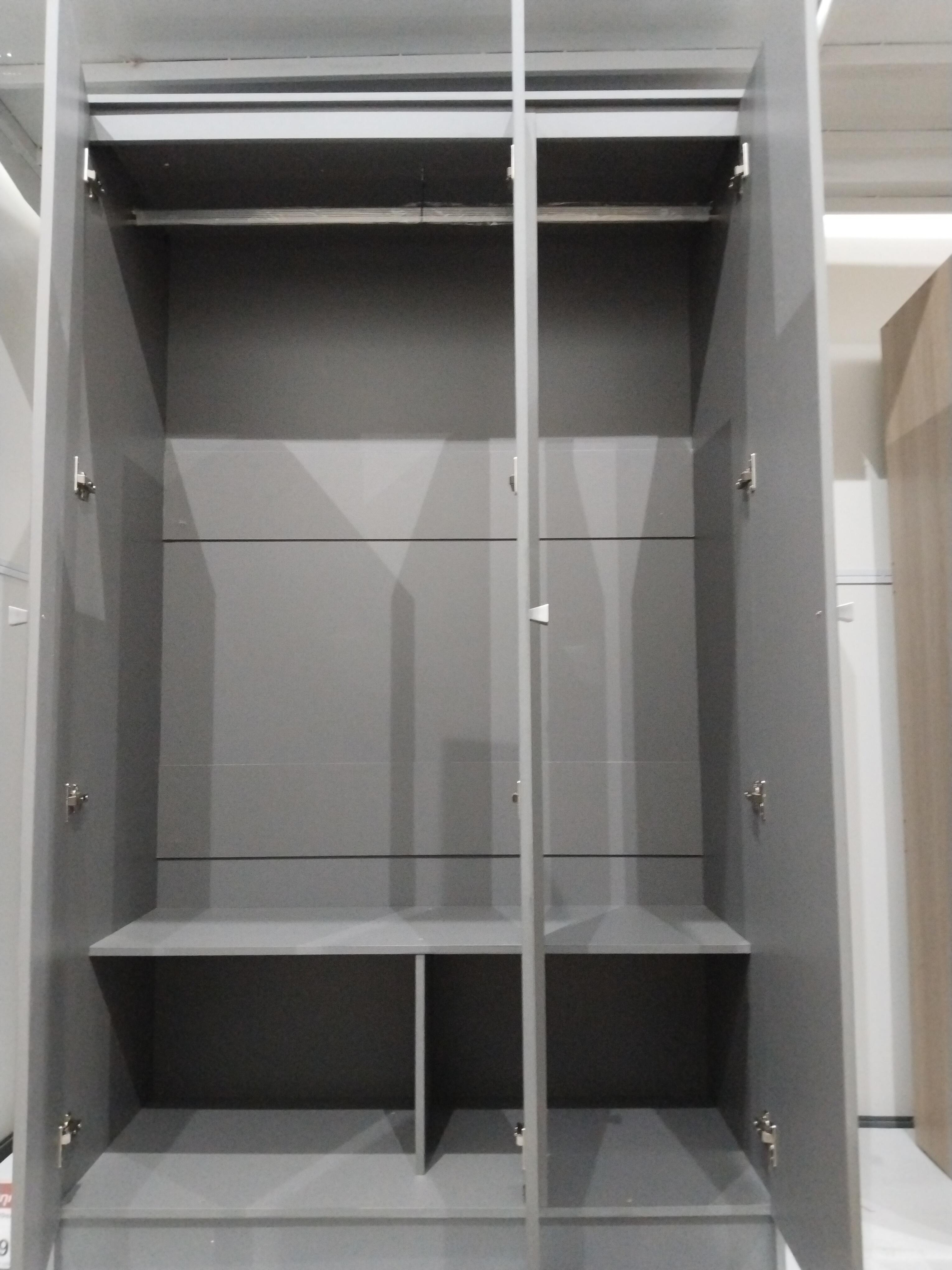 ตู้เสื้อผ้า 3บานเปิด รุ่นไบร์ทลิง 120ซม. สีโซลิค-เทา - ภาพที่ 7