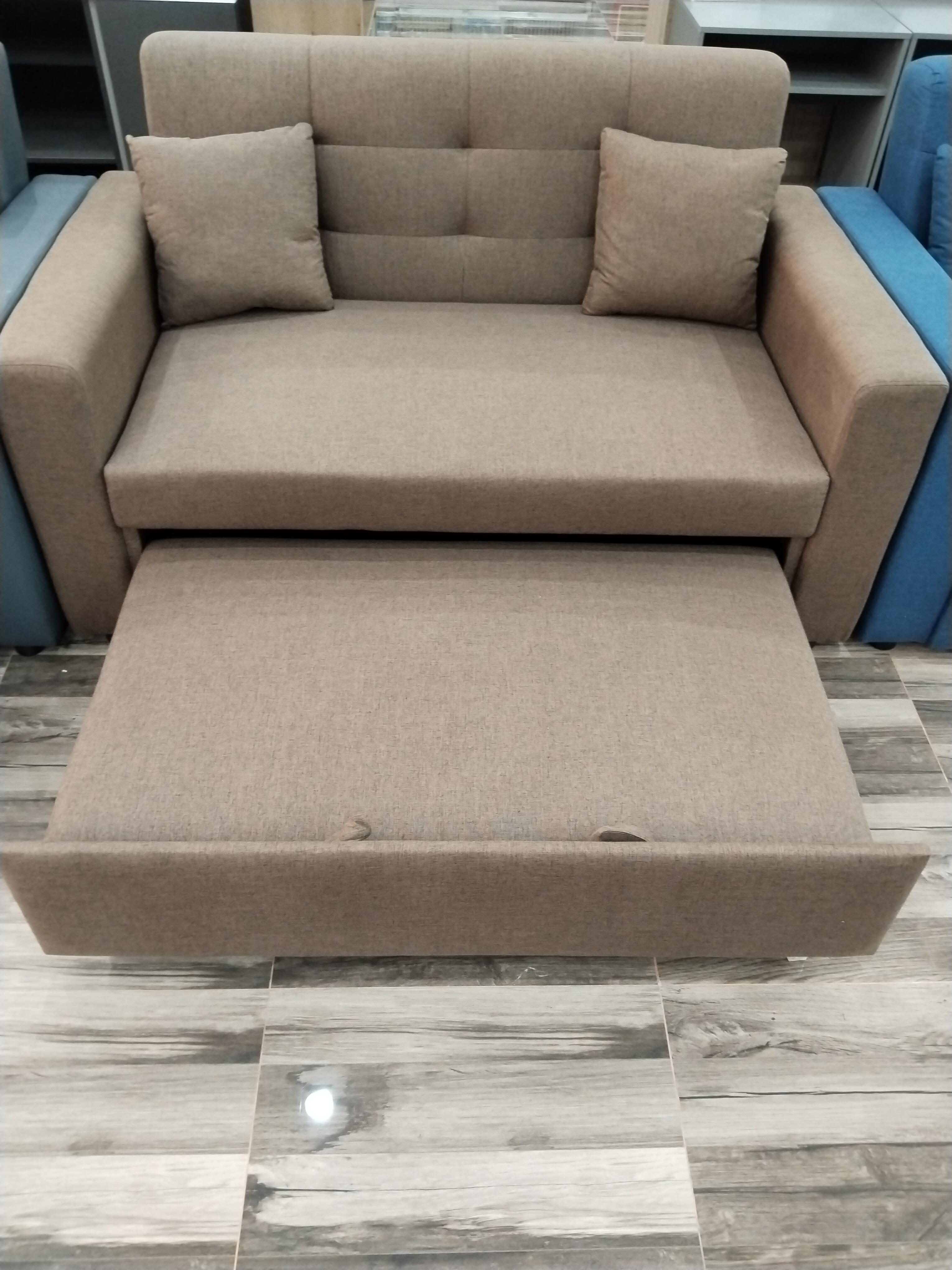 โซฟาเบดผ้า+ปรับนอน Dandy 2ที่นั่ง 158.5*90.5*91.ซม. สีน้ำตาล แบรนด์ COSTA - ตกแต่ง ราคา 5,990 บาท