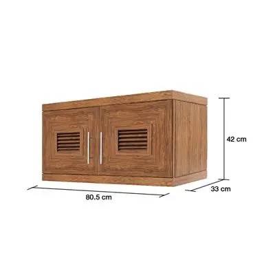YES MOULDING ตู้แขวนเสริม HA05-20 80.5*60*33cm. สีไม้สักทอง แบรนด์ Yes Moulding - ตกแต่ง ราคา 3,790 บาท