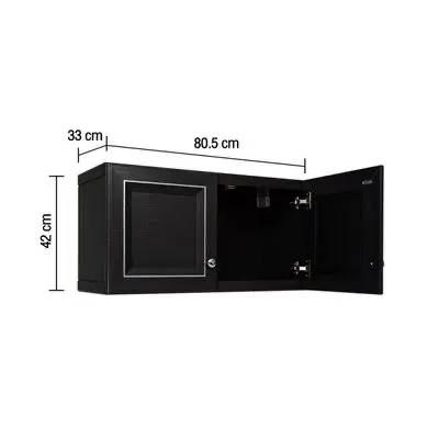YES MOULDING ตู้แขวนเสริม HC05-35 80.5*42*33ซม. มิสทิค แบล็ค