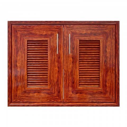 YES MOULDING บานซิงค์คู่ ช่องลมบานเกล็ด LOUVER CA8060-07 85.5*65.5*10cm. สีไม้พะยุงเงา แบรนด์ Yes Moulding - ตกแต่ง ราคา 2,690 บาท