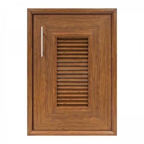 YES MOULDING บานซิงค์เดี่ยว ช่องลมบานเกล็ด CA4060-20 45.5*65.5*10cm. สีไม้สักทอง แบรนด์ Yes Moulding - ตกแต่ง ราคา 1,790 บาท