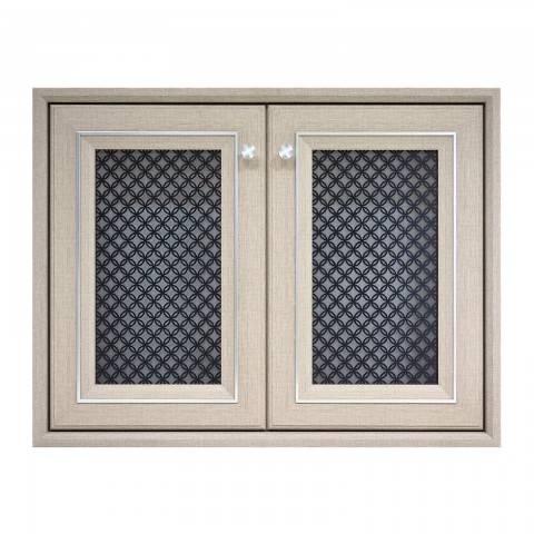 YES MOULDING บานซิงค์คู่ Neutral CC8060-31 85.5*65.5*10cm. สีแฟบริค บราวน์ แบรนด์ Yes Moulding - ตกแต่ง ราคา 2,690 บาท
