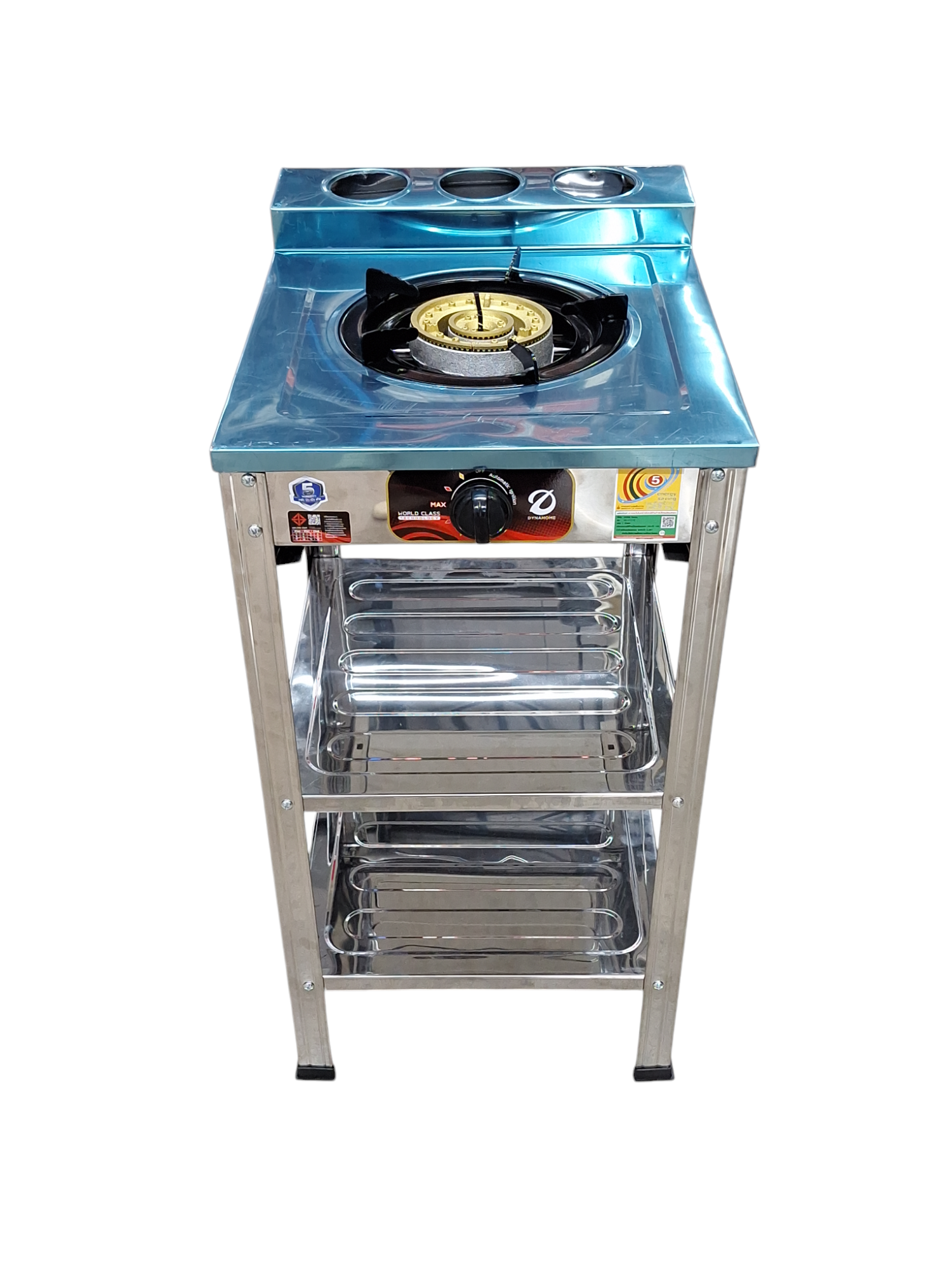 Dyna Home  เตาแก๊สสแตนเลส ตั้งพื้น 1 หัว เหล็กหล่อ LK-111-C แบรนด์ DYNA HOME - ตกแต่ง ราคา 1,990 บาท