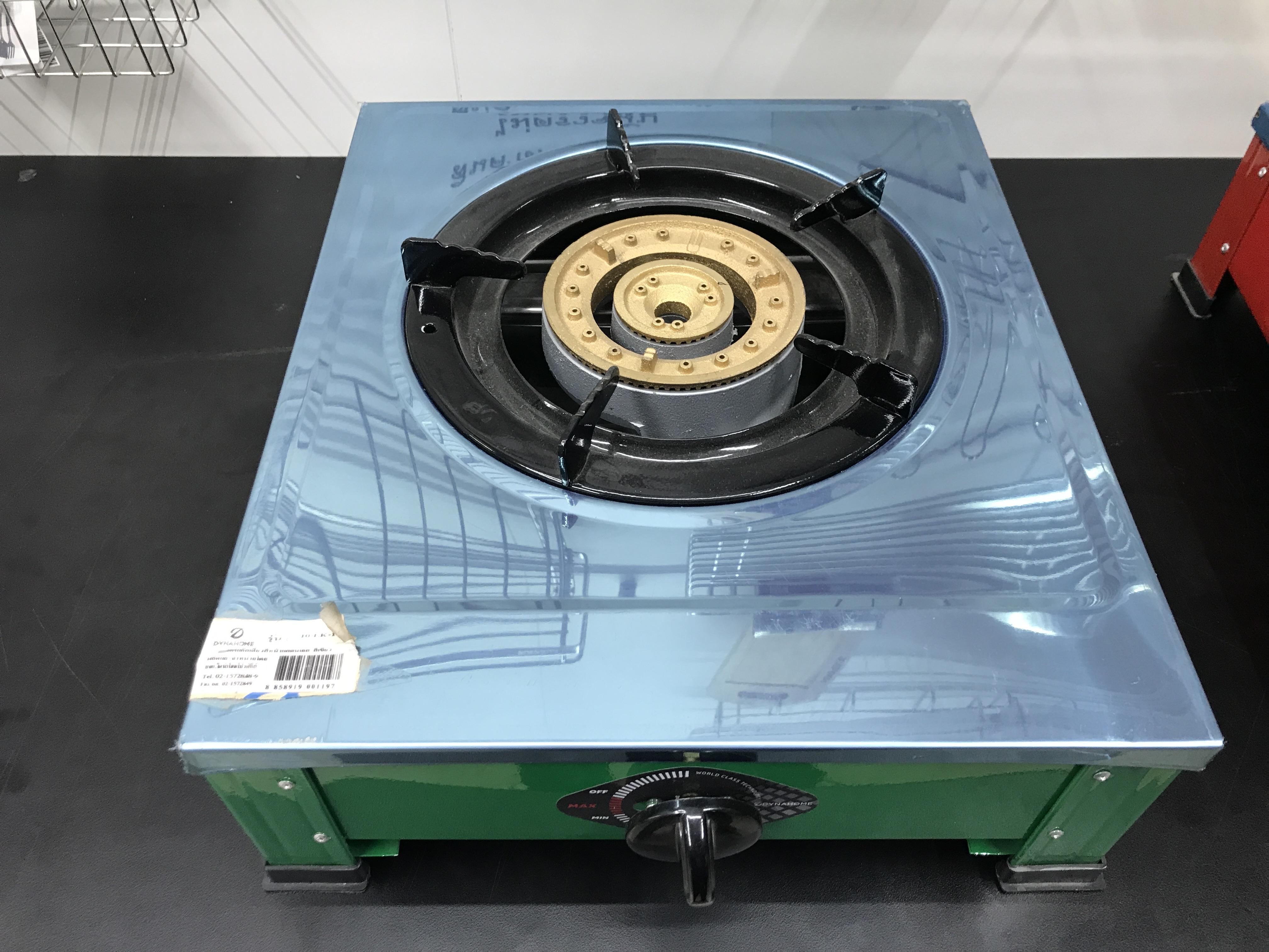 Dyna Home เตาแก๊สสแตนเลสตั้งโต๊ะ 1หัว เหล็กหล่อ 130mm. สีเขียว LK-117-C แบรนด์ DYNA HOME - ตกแต่ง ราคา 890 บาท