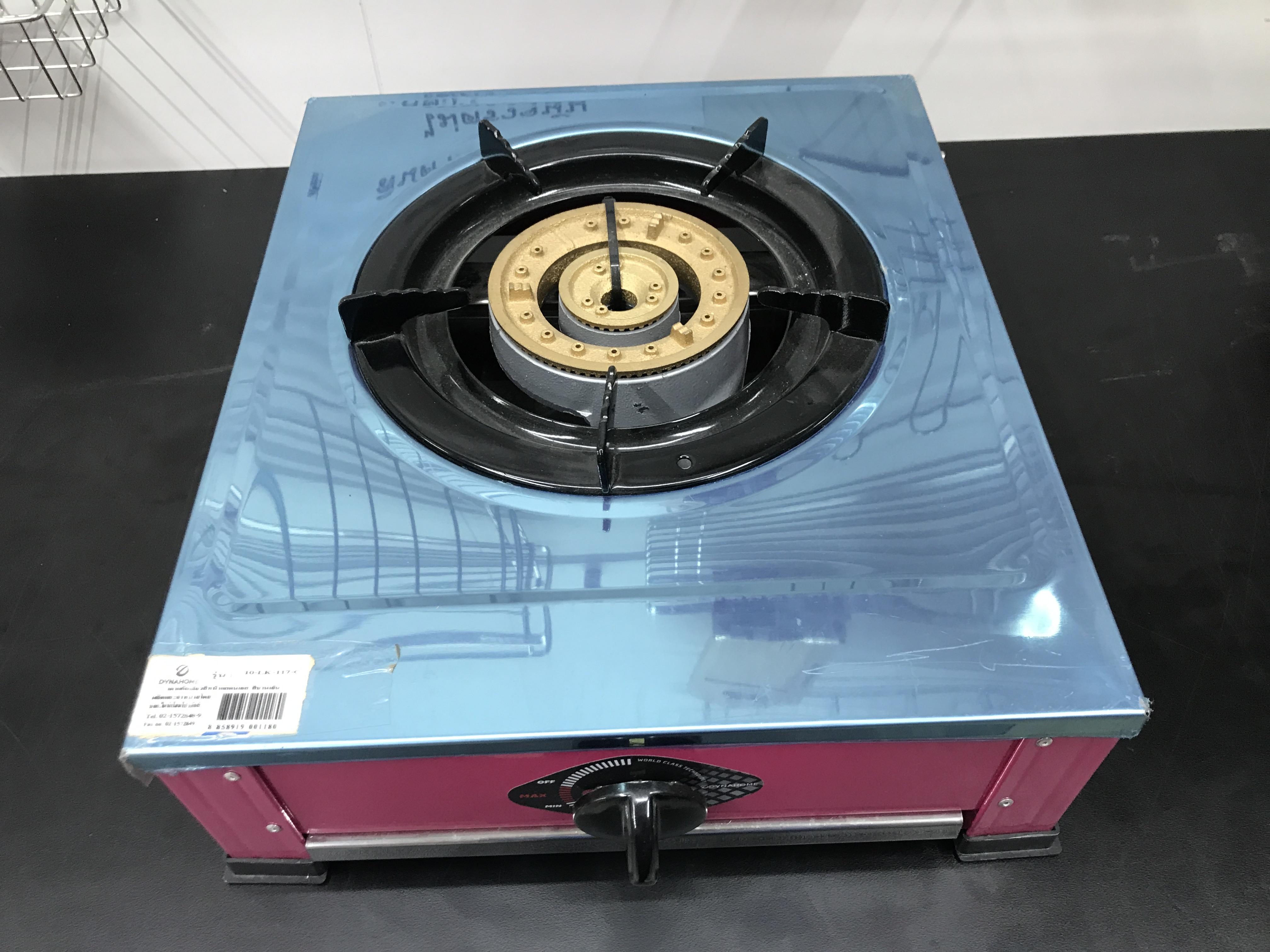 Dyna Home เตาแก๊สสแตนเลสตั้งโต๊ะ 1หัว เหล็กหล่อ 130mm. สีบานเย็น LK-117-C-DP แบรนด์ DYNA HOME - ตกแต่ง ราคา 890 บาท