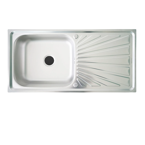 Dyna Home  ซิ้งค์หนึ่งหลุมมีที่พักจาน 0.7mm. FS-9643-J - ภาพที่ 2