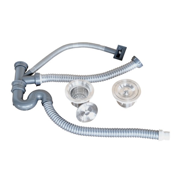 Dyna Home ซิ้งค์สองหลุมมีที่พัก พร้อมขา+ชั้นวาง หนา0.7mm. FS-12050-JT - ภาพที่ 11