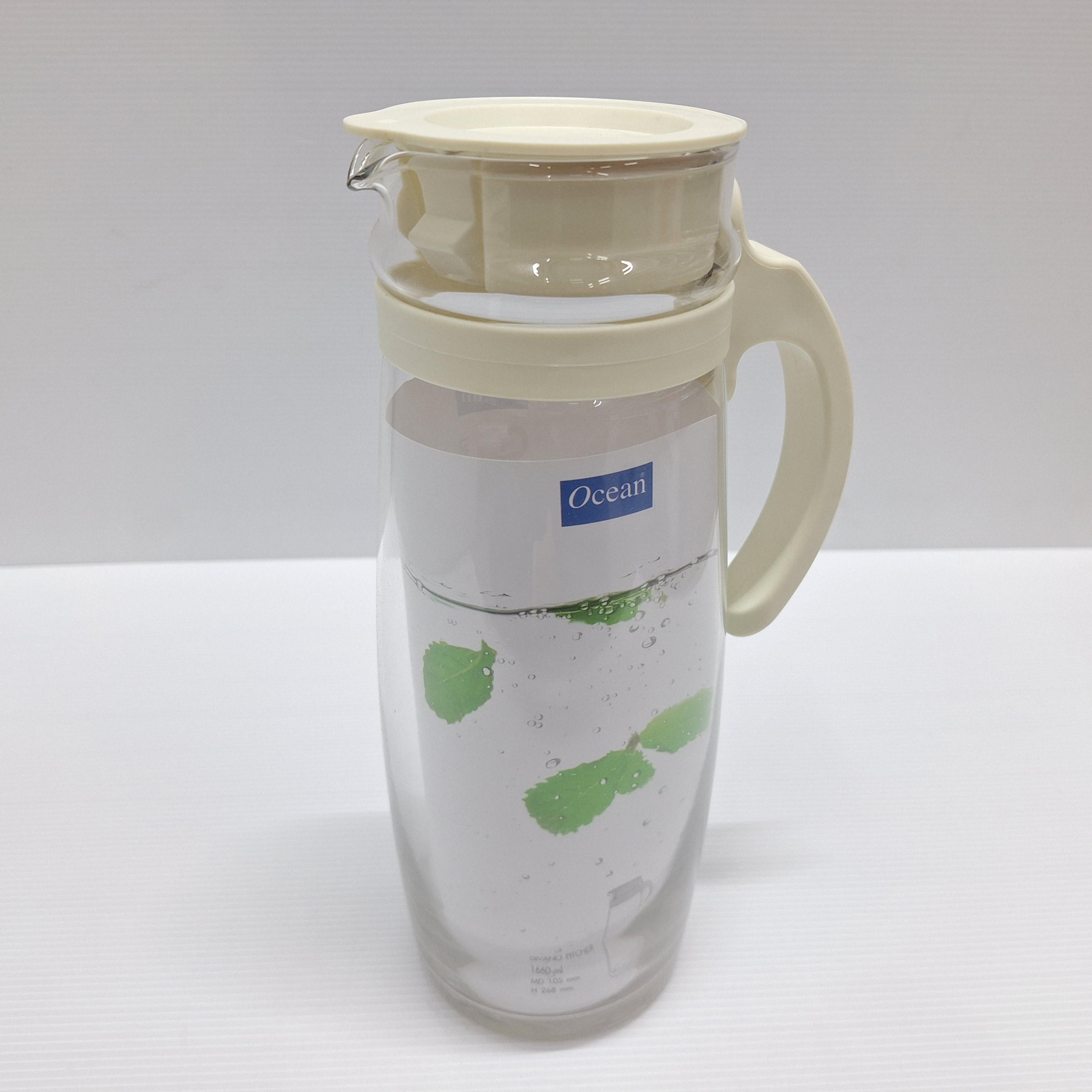 OCEAN เหยือกน้ำ DIVANO PITCHER WHITE 5V20558 G0701 1660มล. แบรนด์ พิริยะสันติ - ตกแต่ง ราคา 175 บาท