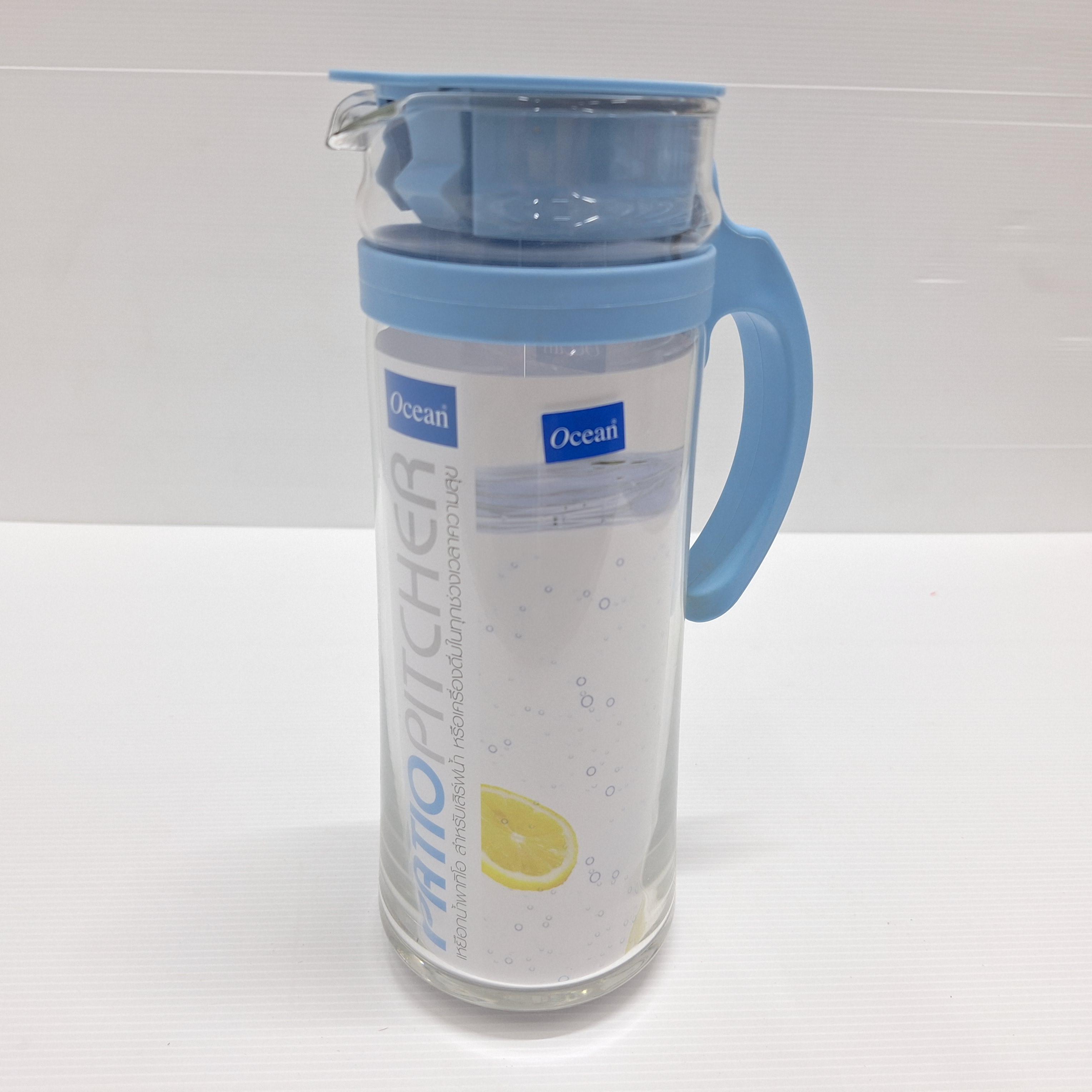 OCEAN เหยือกน้ำ PATIO PITCHER BLUE 5V18344 G0101 1265มล. แบรนด์ พิริยะสันติ - ตกแต่ง ราคา 155 บาท