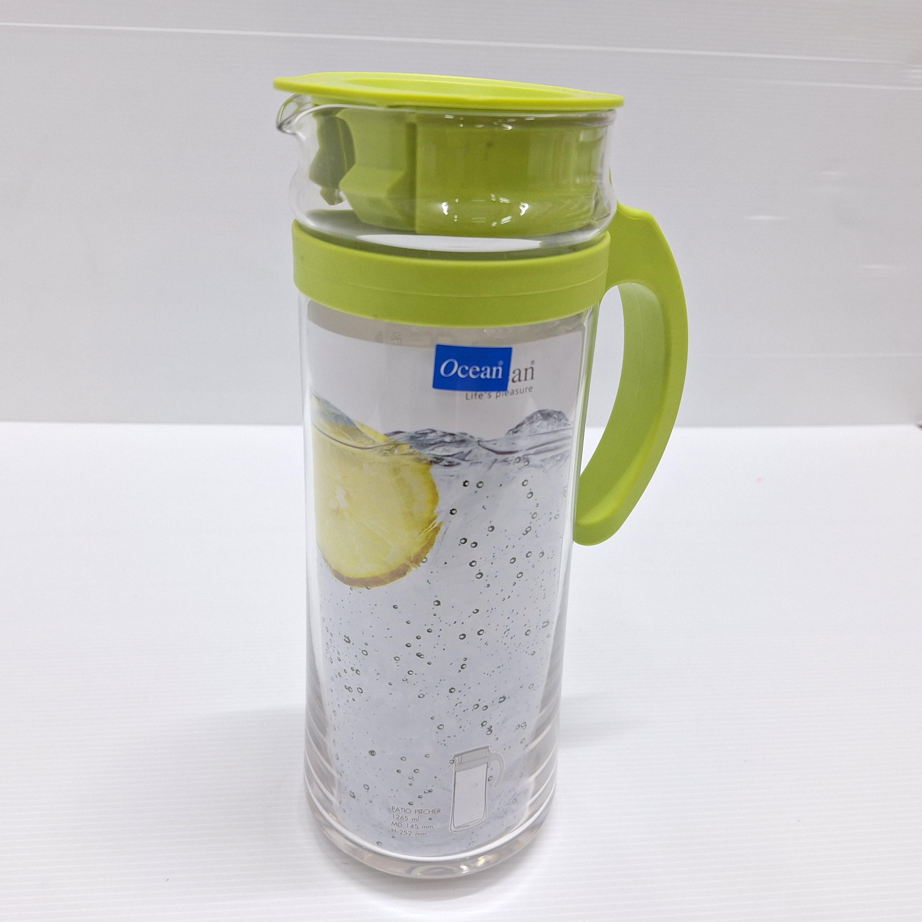 OCEAN เหยือกน้ำ PATIO PITCHER GREEN 5V18344 G0401 1265มล. แบรนด์ พิริยะสันติ - ตกแต่ง ราคา 155 บาท