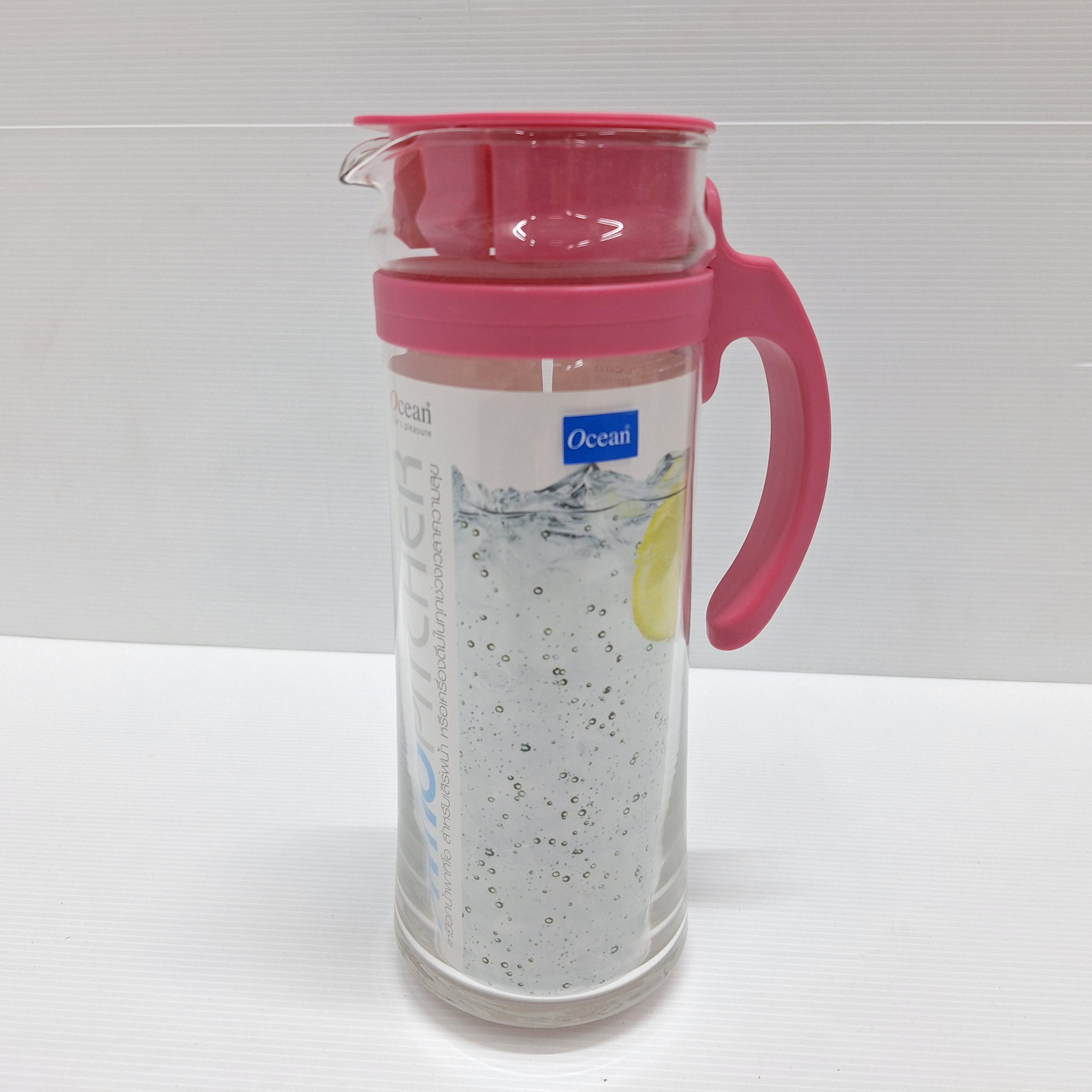 OCEAN เหยือกน้ำ PATIO PITCHER PINK 5V18344 G0201 1265มล. แบรนด์ พิริยะสันติ - ตกแต่ง ราคา 155 บาท