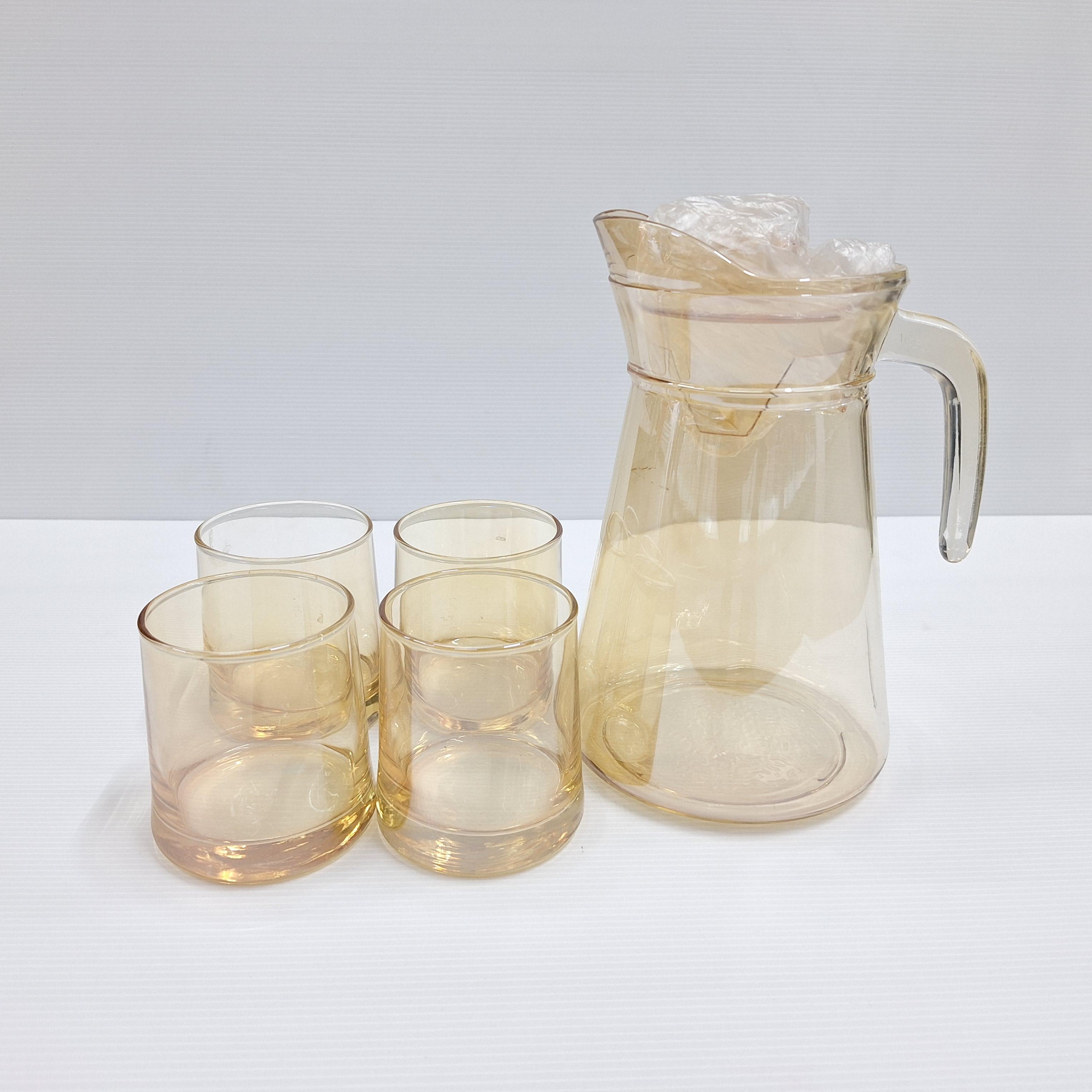ชุดเหยือกแก้วสีชา+แก้ว RJ-S7-0007 แบรนด์ สุขสม - ตกแต่ง ราคา 360 บาท