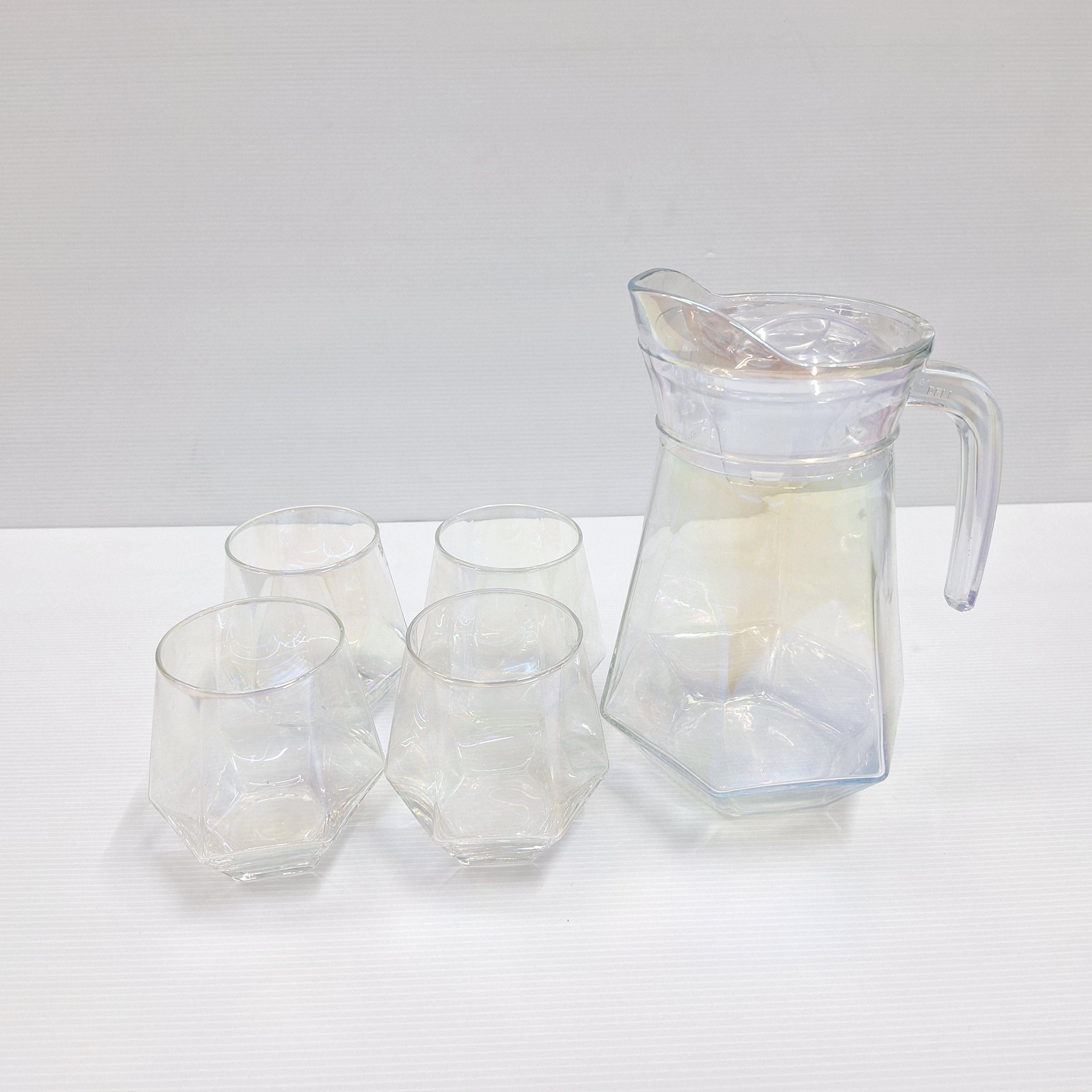 ชุดเหยือกแก้วสีรุ้ง+แก้ว RJ-SS-0006 แบรนด์ สุขสม - ตกแต่ง ราคา 375 บาท