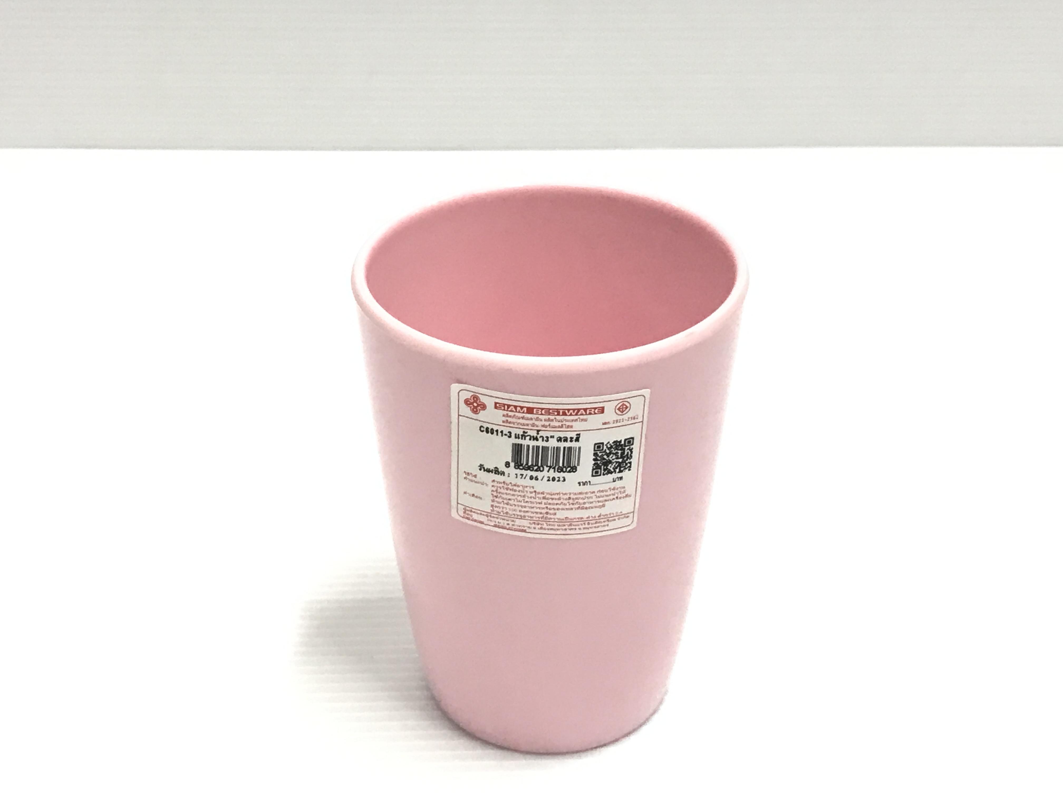 Melamine แก้วน้ำ 3 นิ้ว C6011-3 สีชมพู แบรนด์ บริษัท ไทย เมลามีนแวร์ อินดัสเทรียล จำกัด - ตกแต่ง ราคา 315 บาท
