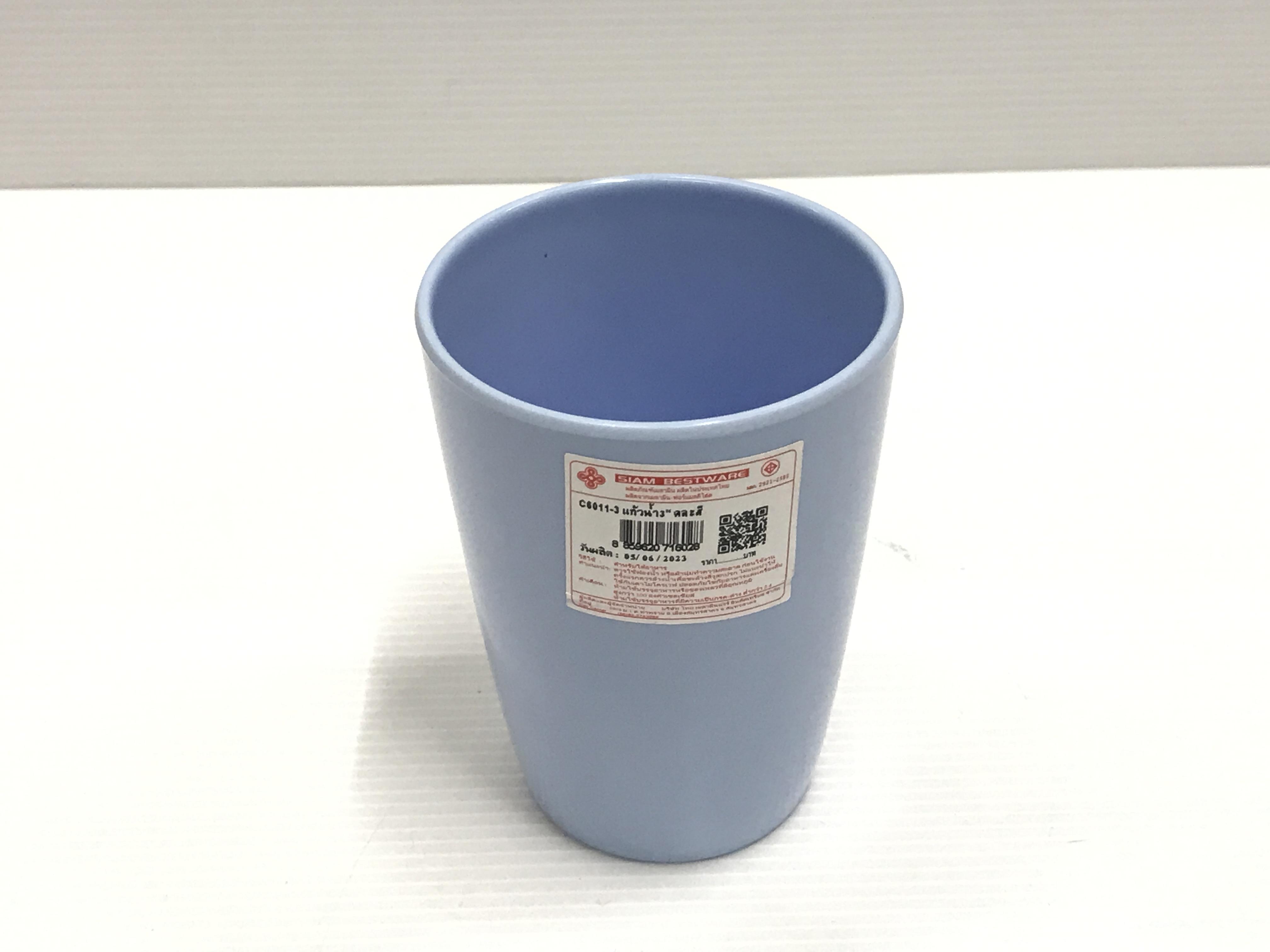 Melamine แก้วน้ำ 3 นิ้ว C6011-3 สีฟ้า แบรนด์ บริษัท ไทย เมลามีนแวร์ อินดัสเทรียล จำกัด - ตกแต่ง ราคา 315 บาท