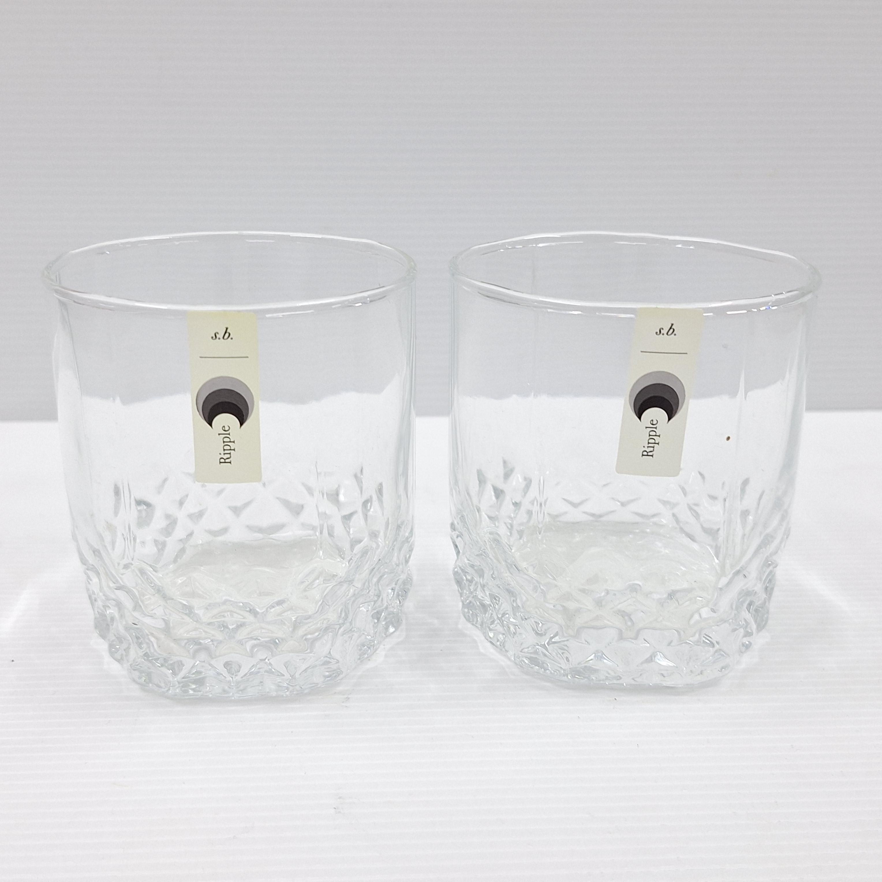 แก้วน้ำทรงเตี้ยลายเพชร RJ85RO11 (6ใบ/แพค) แบรนด์ สุขสม - ตกแต่ง ราคา 145 บาท
