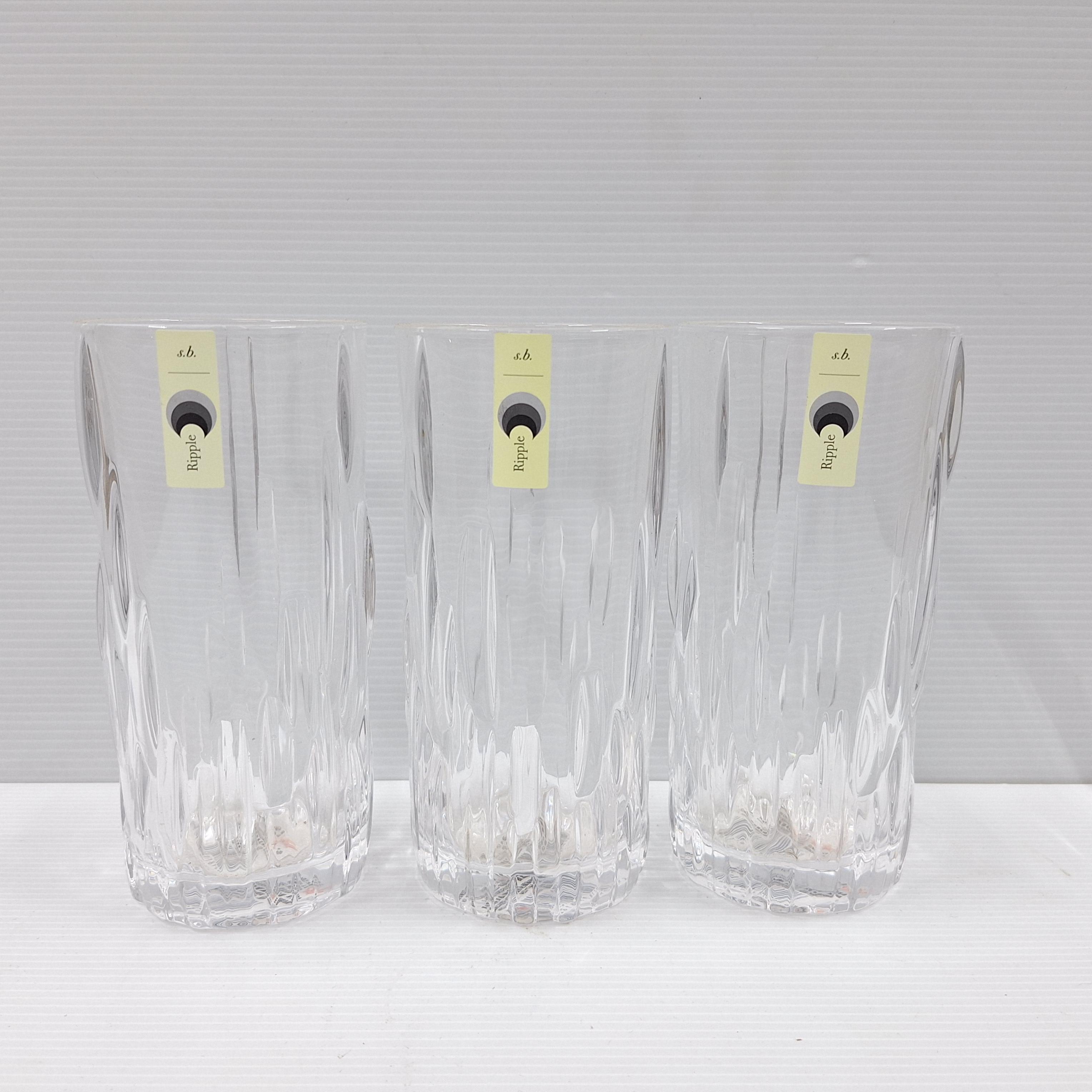 แก้วน้ำทรงสูงลายข้าวหลาม RJ139HB12 (6ใบ/แพค) แบรนด์ สุขสม - ตกแต่ง ราคา 259 บาท