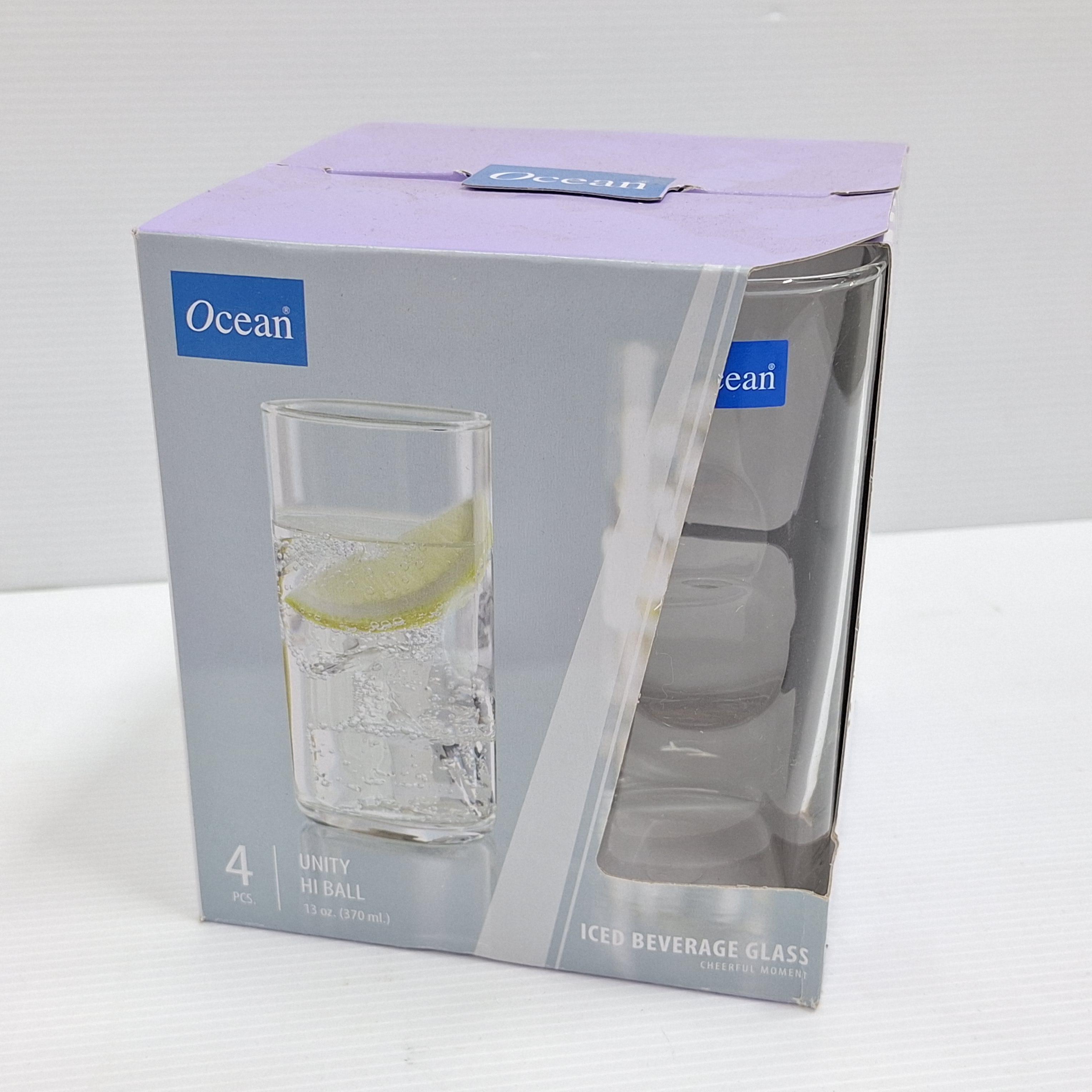 OCEAN ชุดแก้ว Unity Hi Ball 370ml. แพค 4 แบรนด์ พิริยะสันติ - ตกแต่ง ราคา 89 บาท