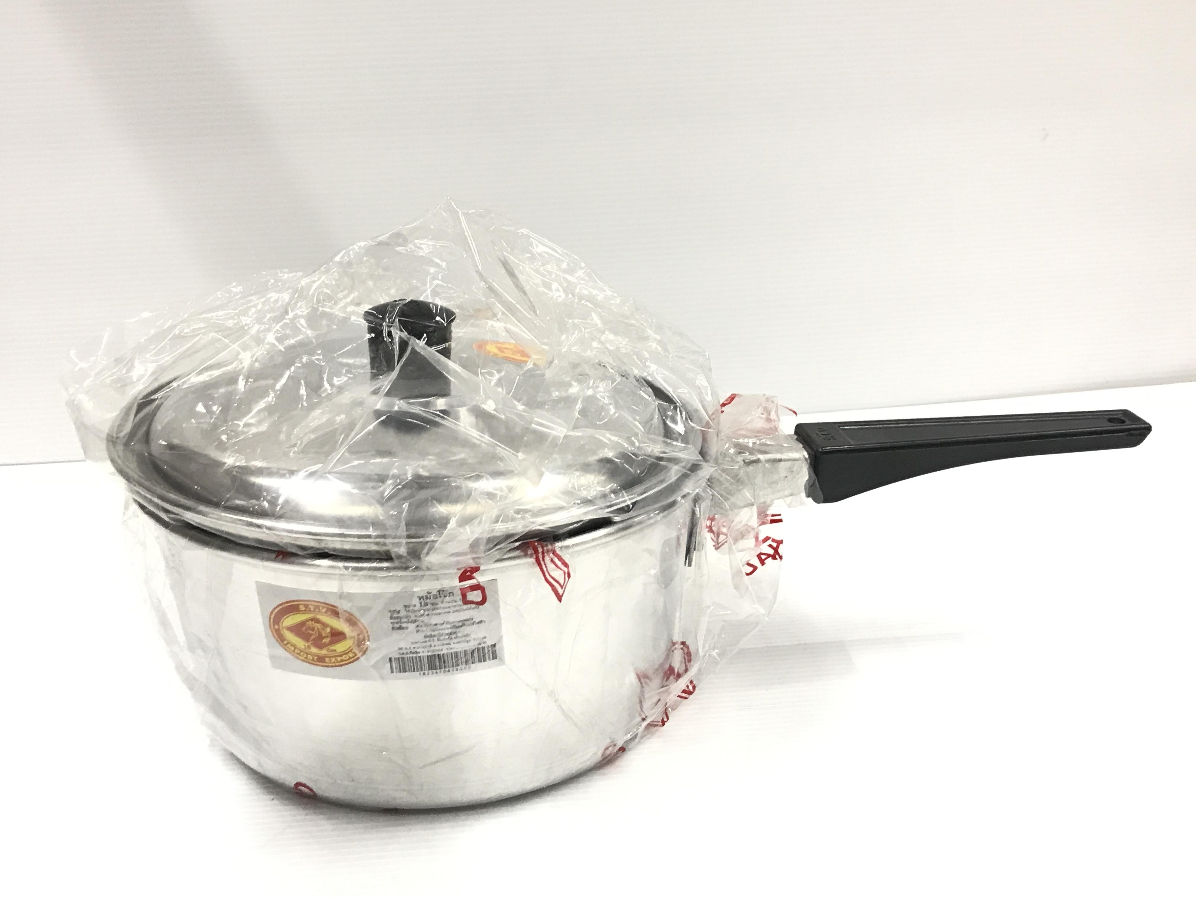 ตราหัวม้า หม้อโจ๊ก 18 นิ้ว แบรนด์ ไทยรุ่ง - ตกแต่ง ราคา 110 บาท