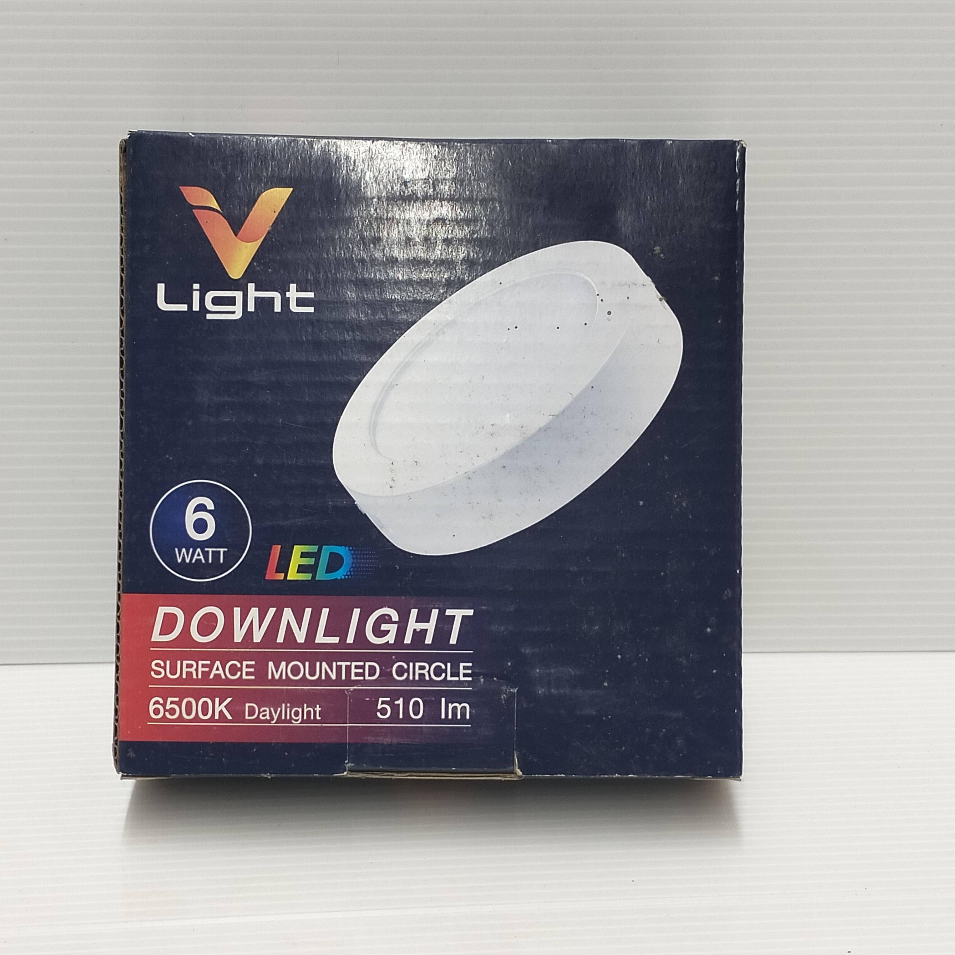 VLIGHT โคมพาร์เนลทรงกลม แบบติดลอย เดย์ไลท์ 6W แบรนด์ วีไฟว์ไลท์ - ระบบไฟฟ้าและระบบน้ำ ราคา 140 บาท