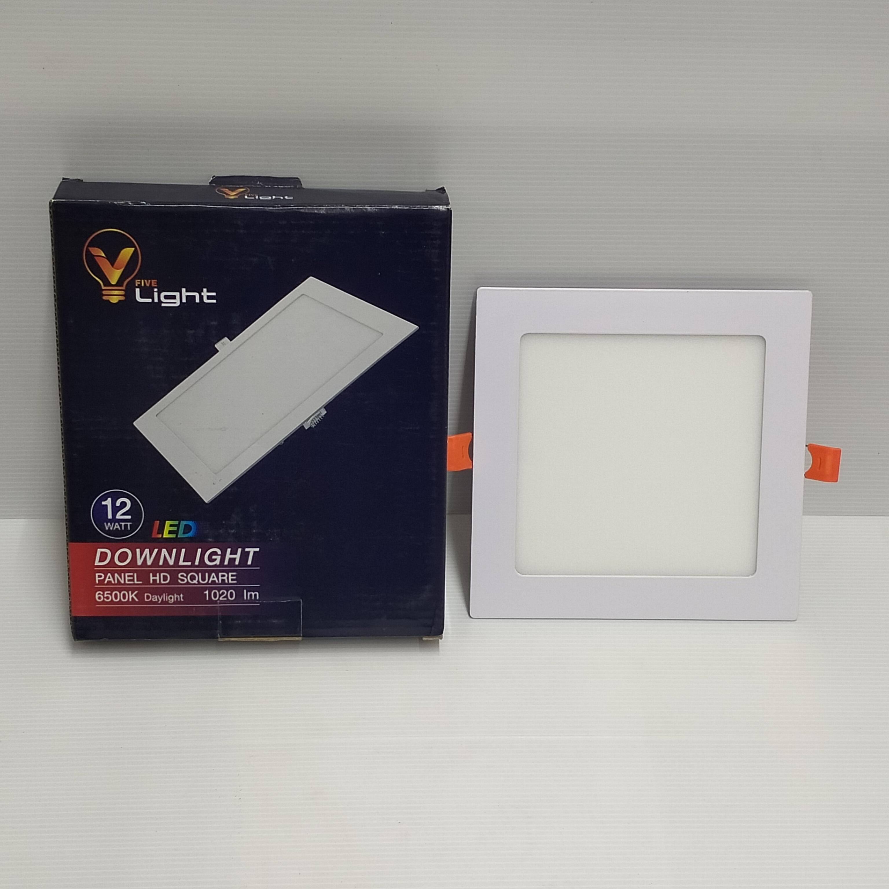 VLIGHT โคมพาร์เนลทรงเหลี่ยม เดย์ไลท์ แบบฝัง 12W 5นิ้ว แบรนด์ วีไฟว์ไลท์ - ระบบไฟฟ้าและระบบน้ำ ราคา 110 บาท