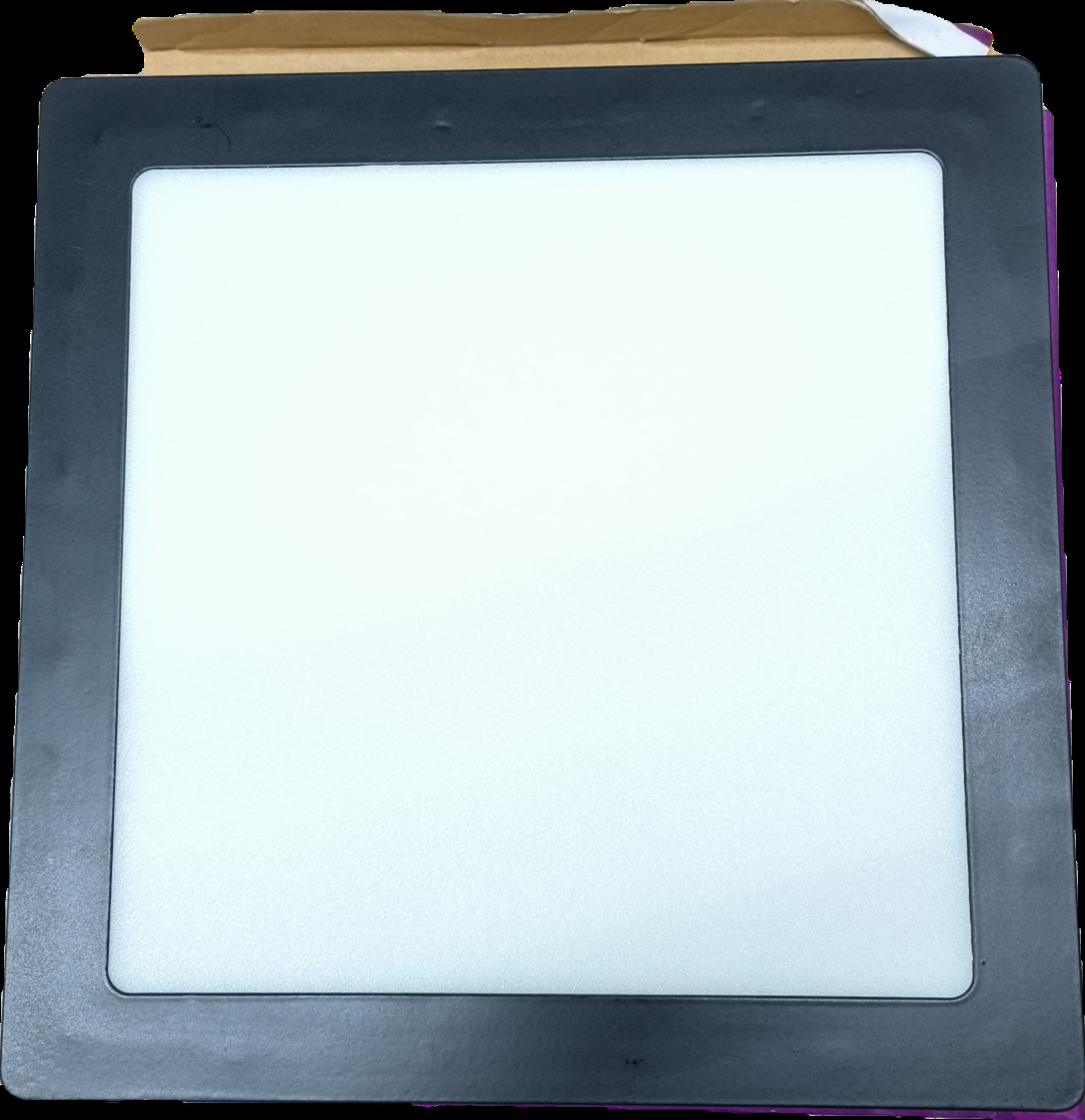 VLIGHT โคมพาร์เนลทรงเหลี่ยม ติดลอย ขอบสีดำ วอร์มไลท์ 18W