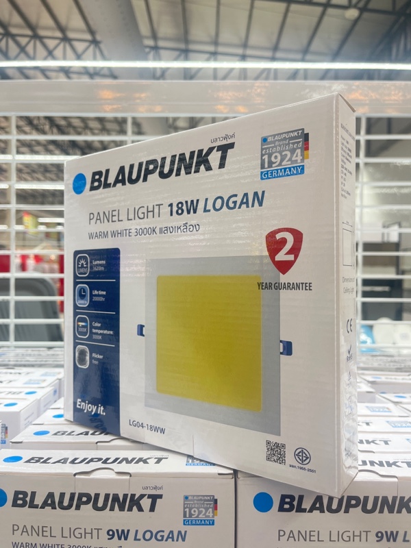 WELLUX BP-โคมพาแนลไลท์ LG04 เหลี่ยม 18 วัตต์ แสงเหลือง - ภาพที่ 4