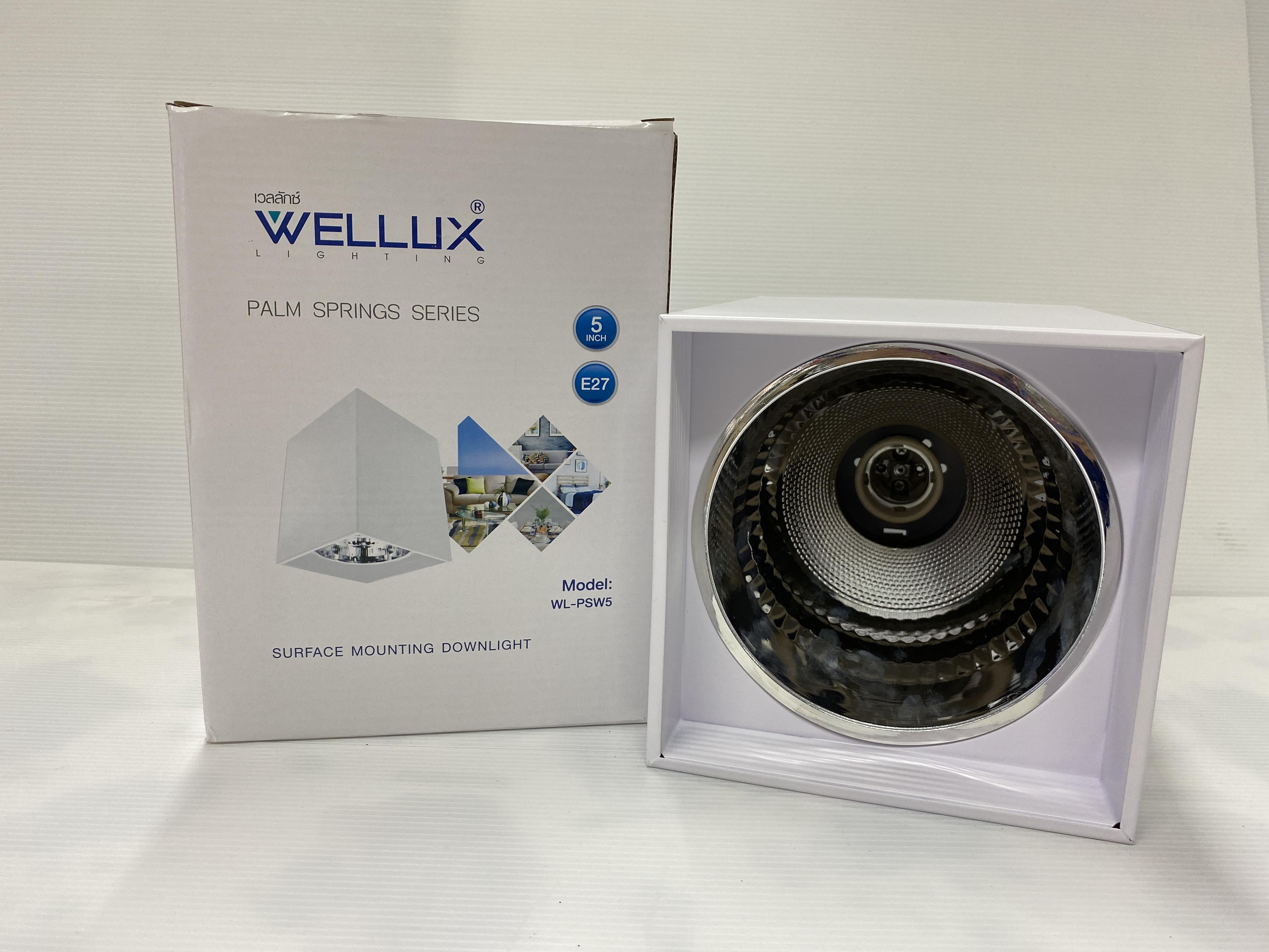 WELLUX กรอบโคมดาวน์ไลท์ติดลอย PSW 5 (เหลี่ยม/ขาว) - ภาพที่ 2