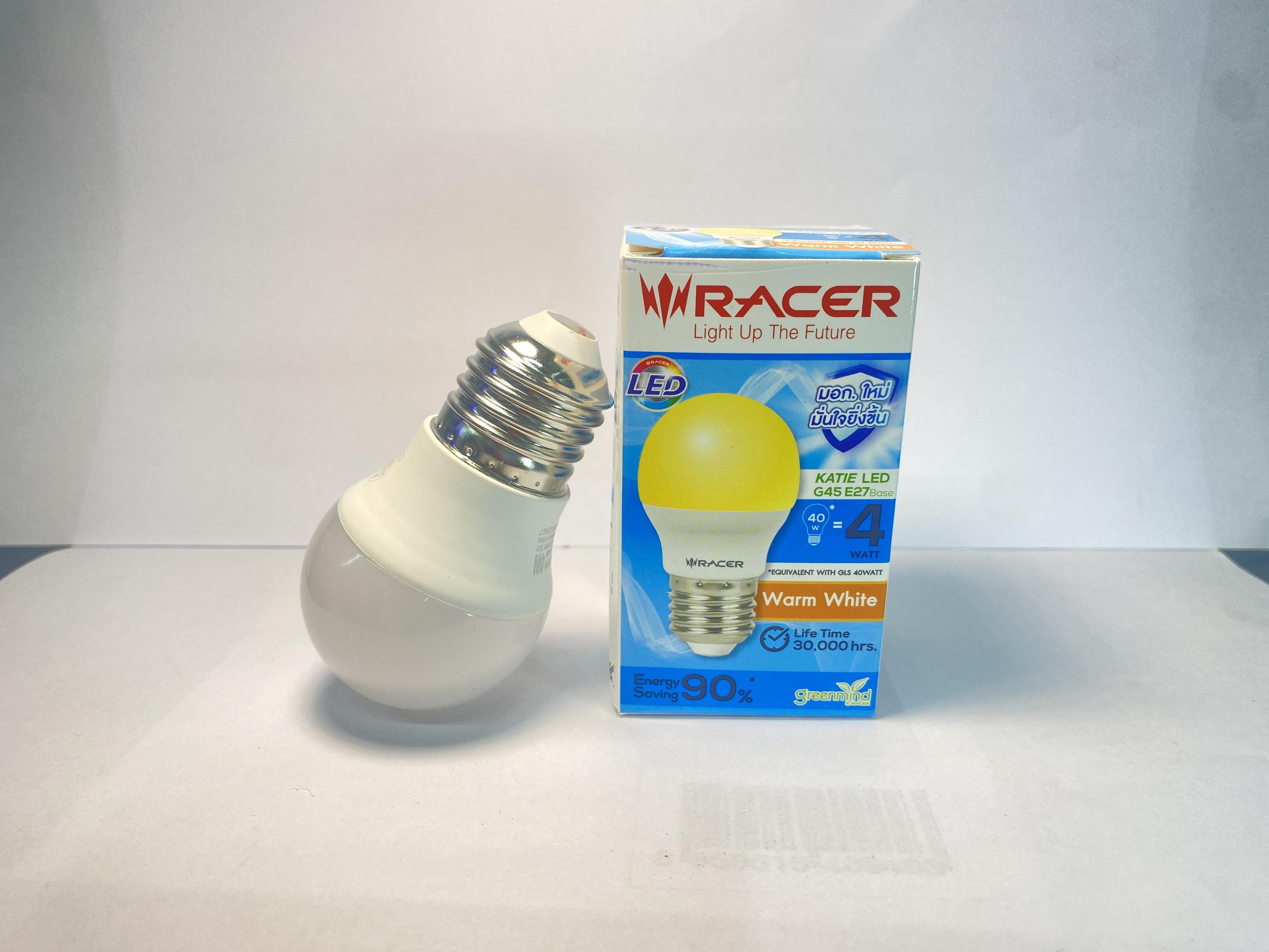 RACER หลอดไฟ LED 4W KATIE LED G45 BULB แสงเหลือง - ภาพที่ 3
