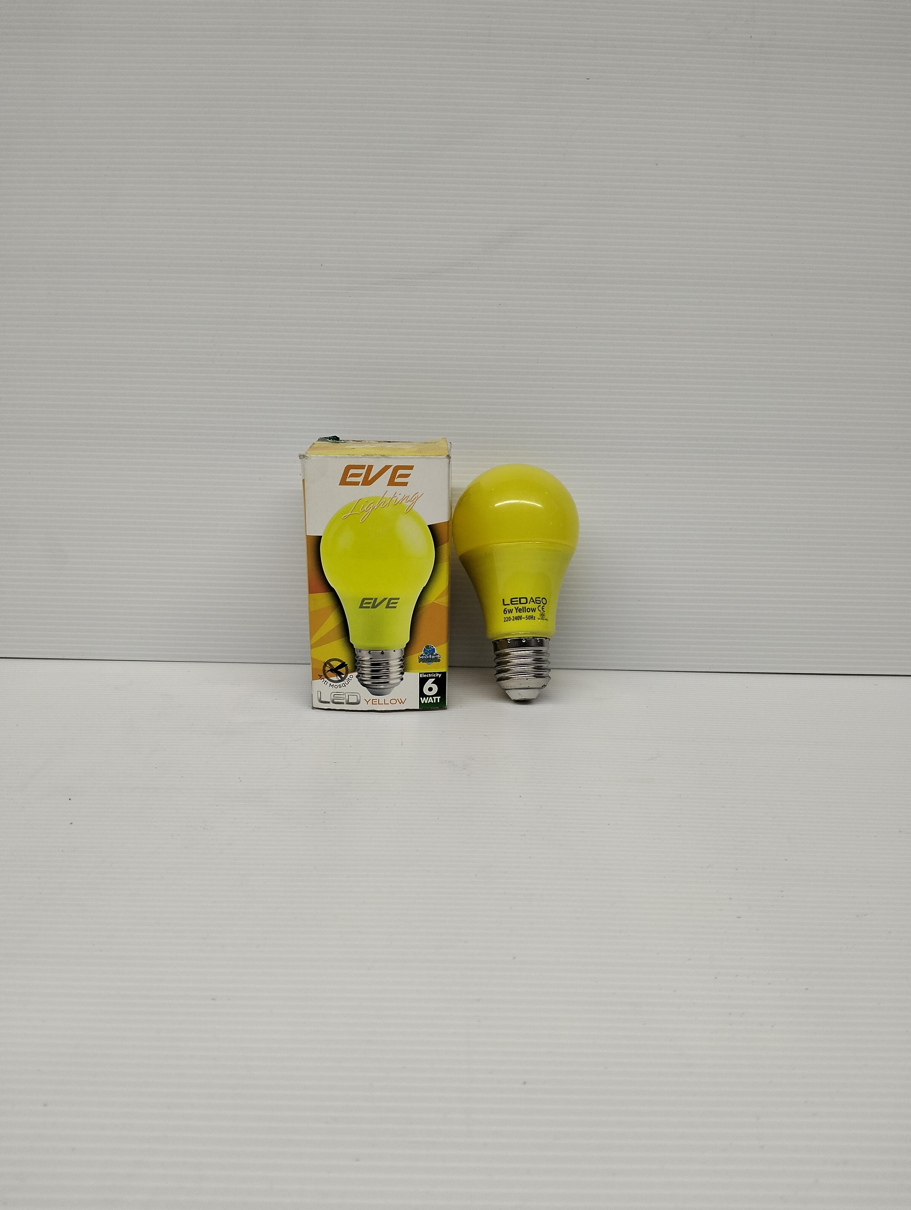 หลอด LED A60 เหลือง 6วัตต์(ไล่แมลง) E27
